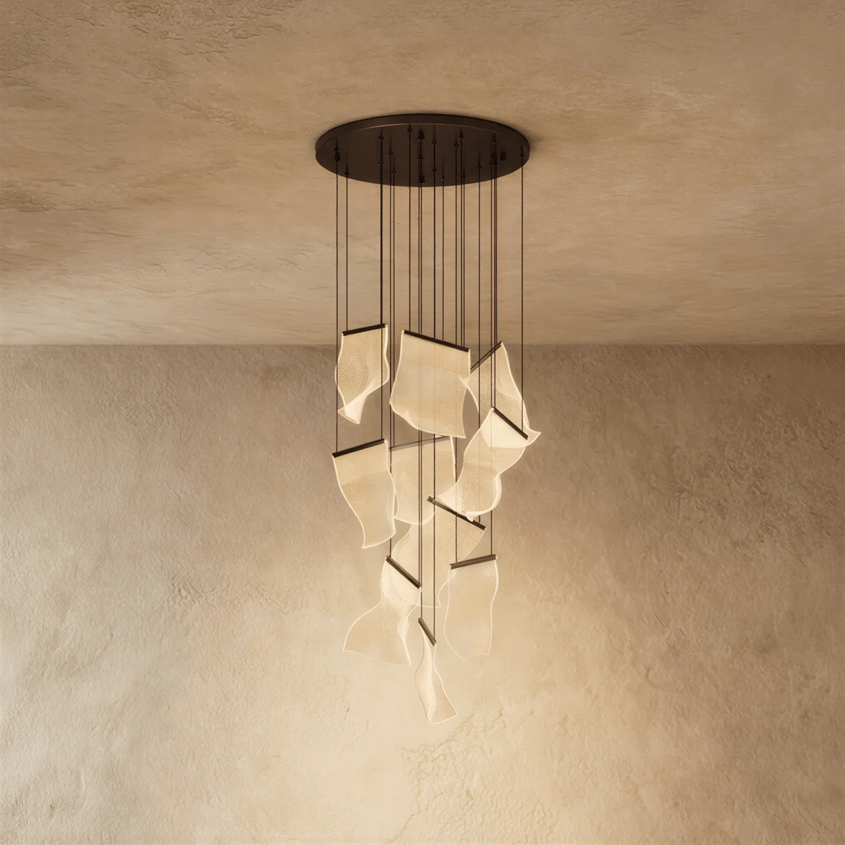 Sheets Chandelier (Round Ceiling Mount) - Image 10