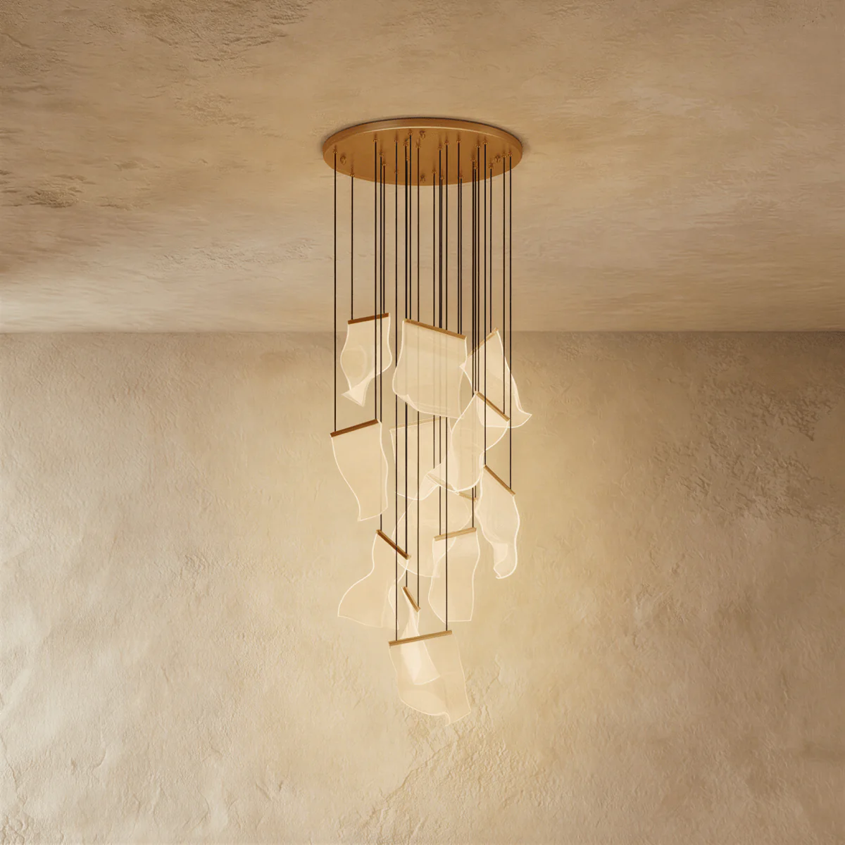 Sheets Chandelier (Round Ceiling Mount) - Image 11