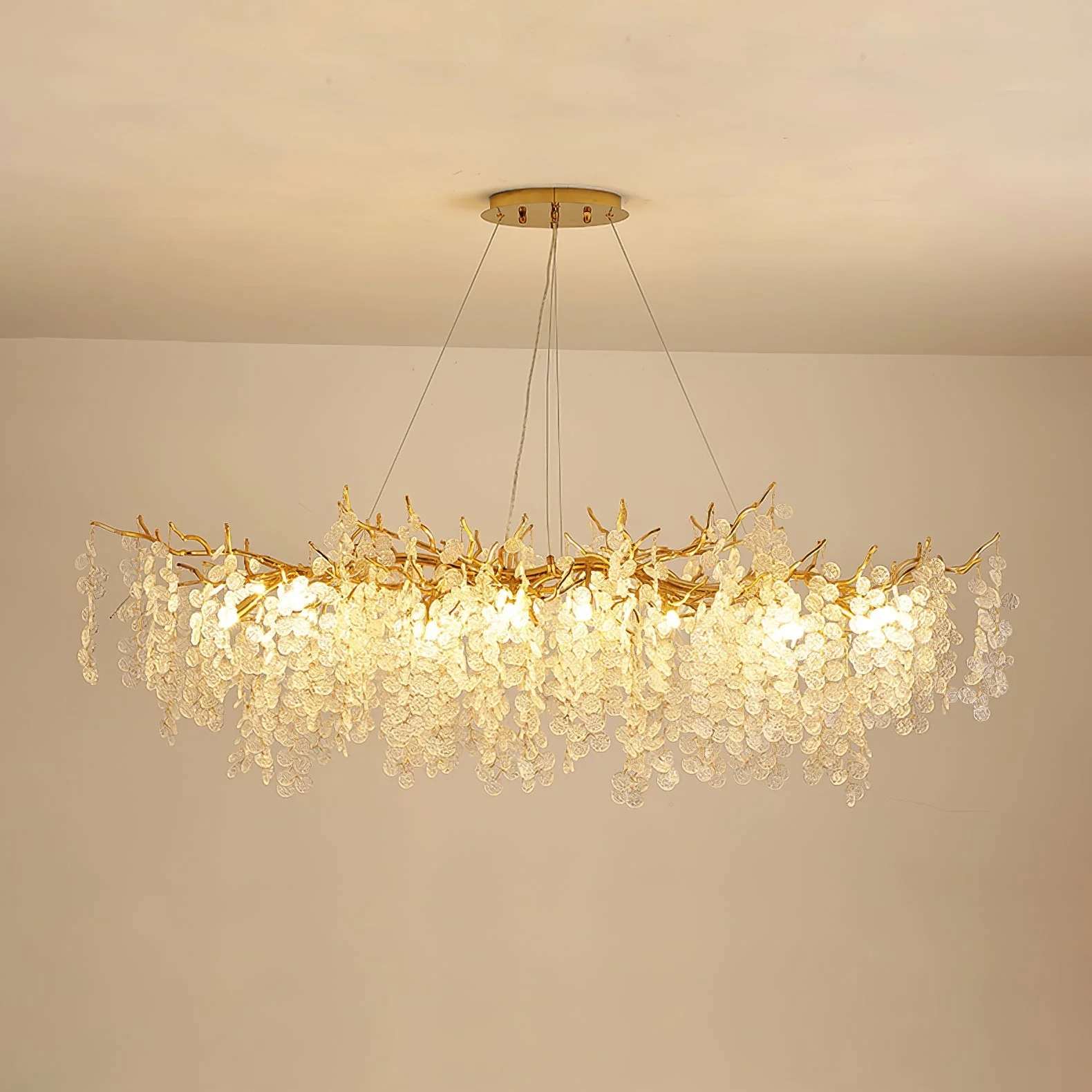 Shiro Noda Glass Coin Chandeliers - Image 18