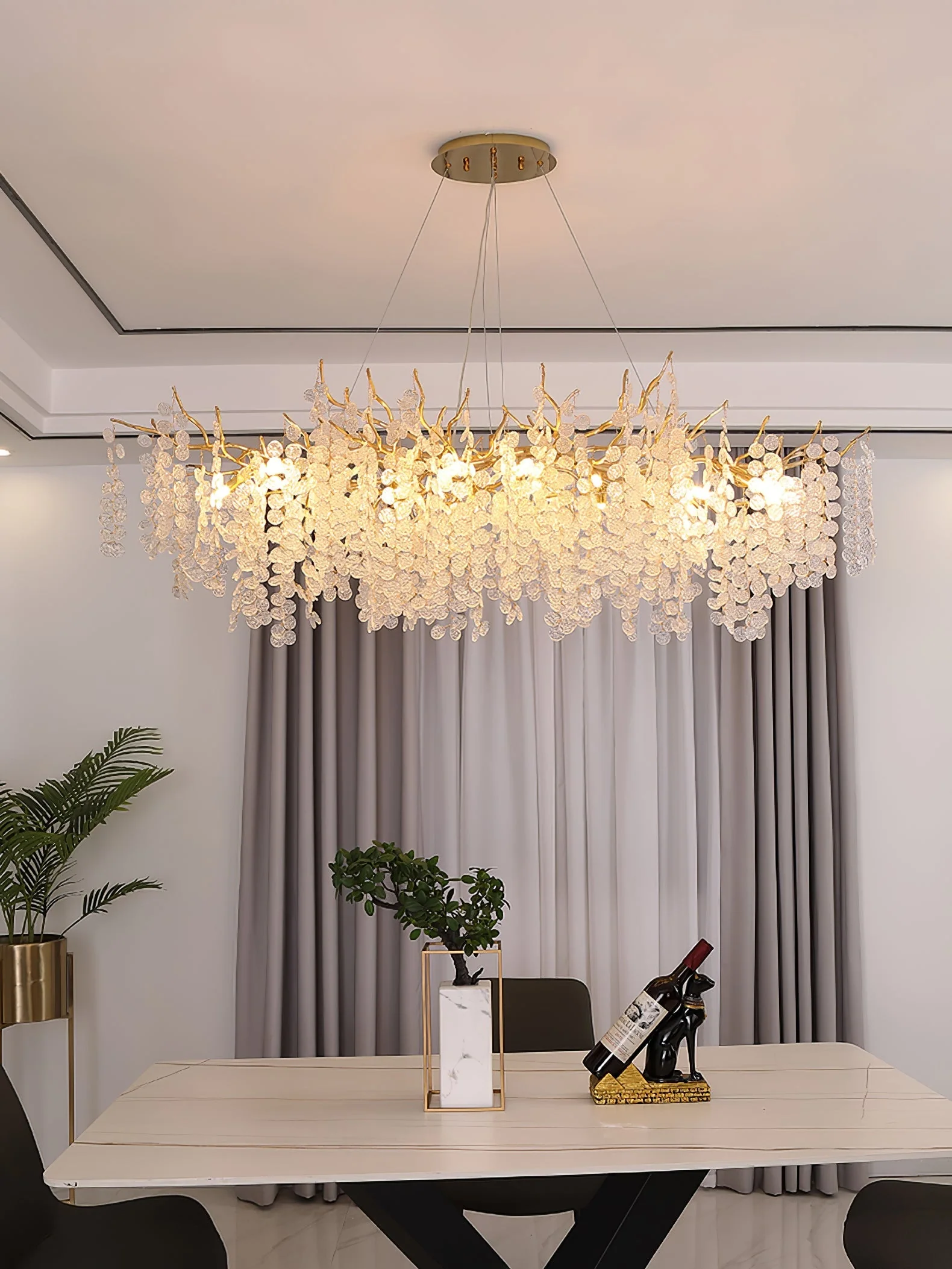 Shiro Noda Glass Coin Chandeliers - Image 9