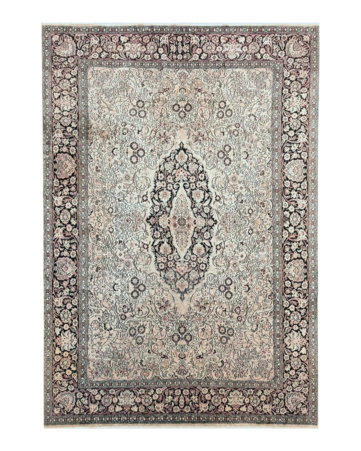 Silk Indian Kashmiri Rug 6x9