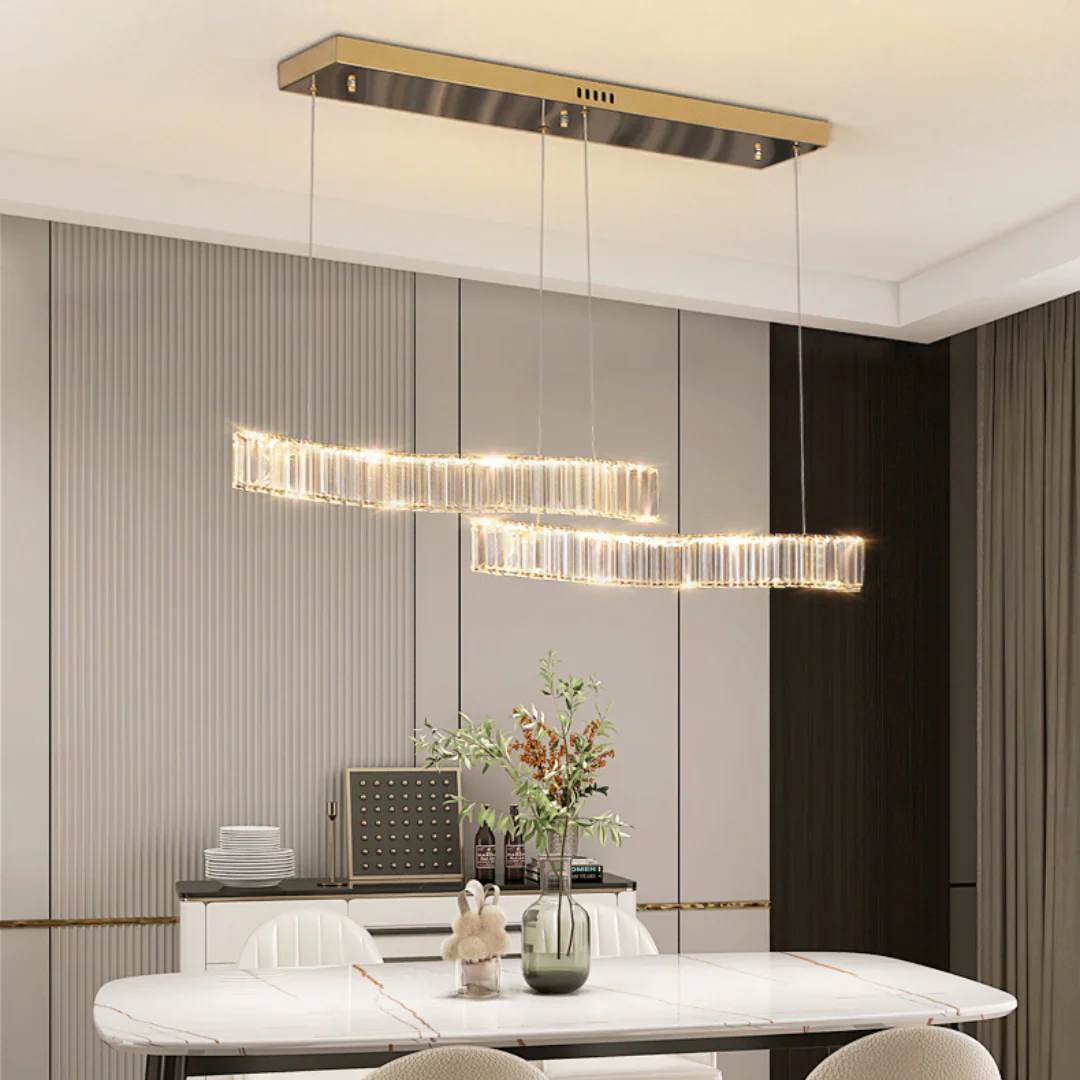 Simple Wave Crystal Chandelier - Image 2