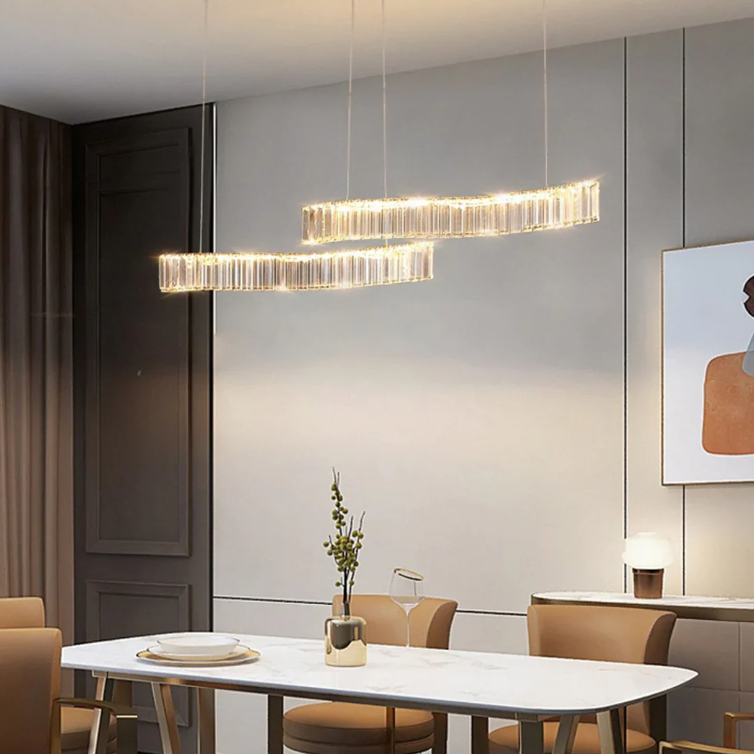 Simple Wave Crystal Chandelier - Image 6