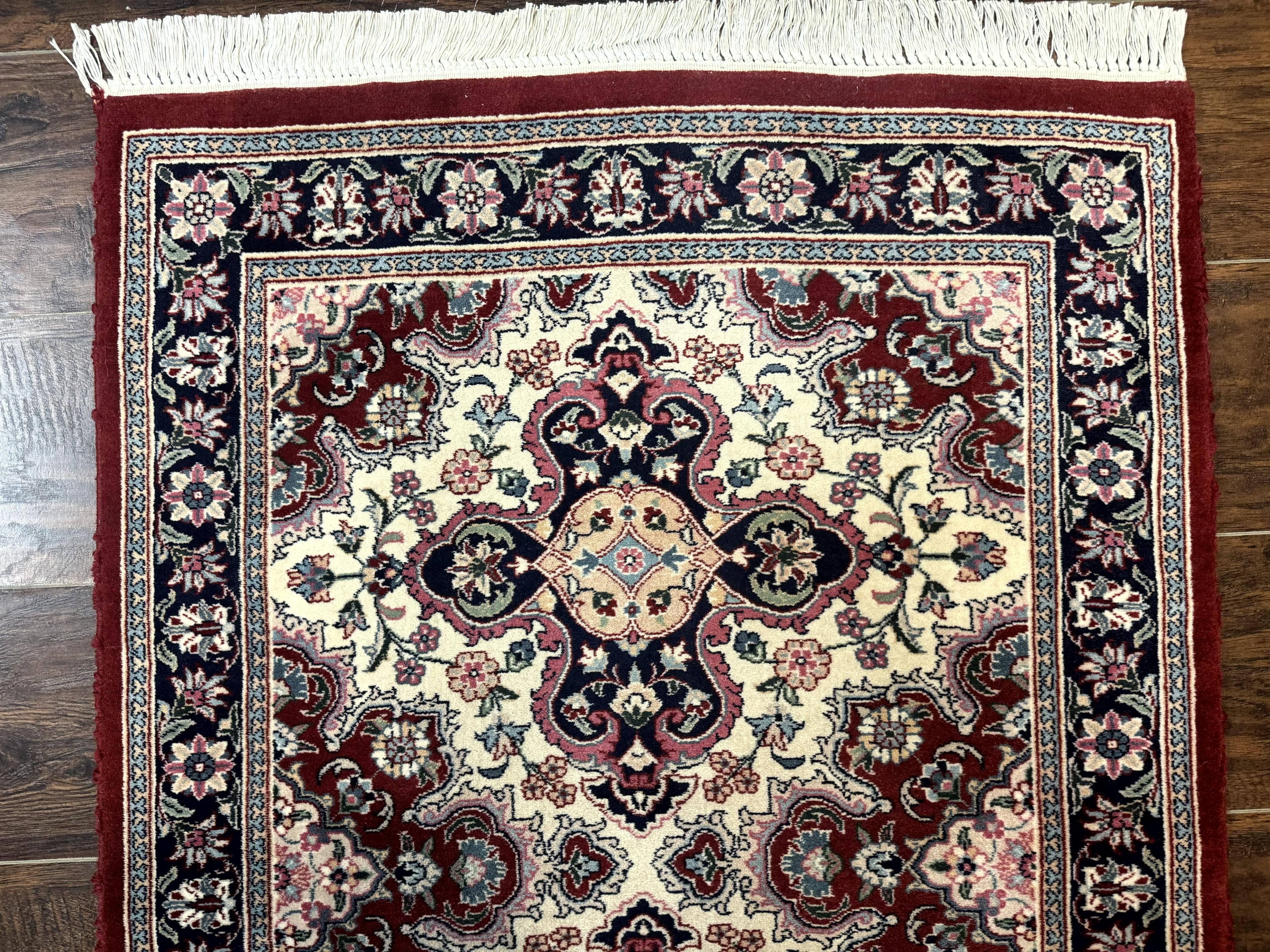 Sino Persian Runner Rug 2.7 x 8, Floral, Handmade, 250 KPSI - Image 3