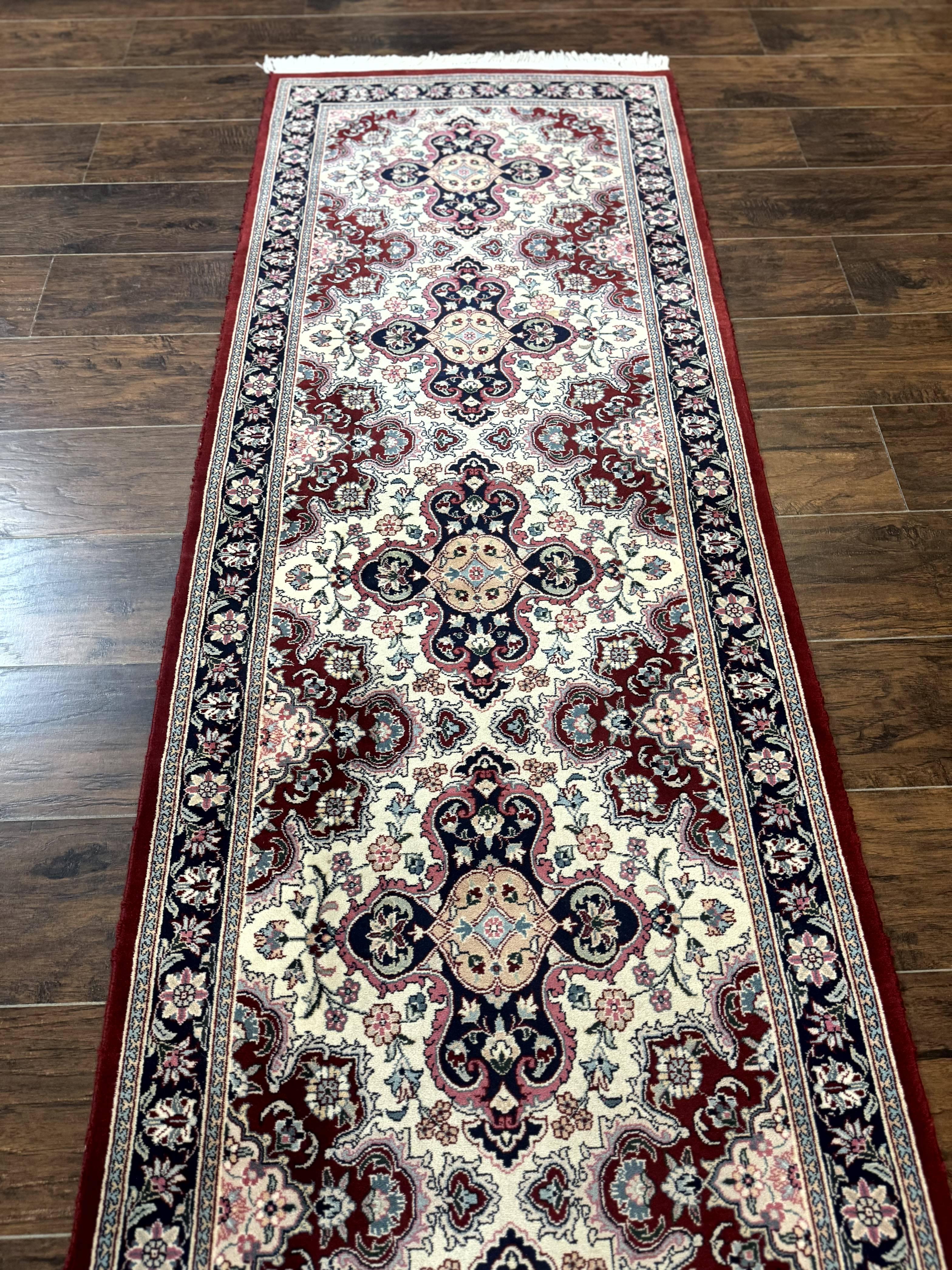 Sino Persian Runner Rug 2.7 x 8, Floral, Handmade, 250 KPSI - Image 7