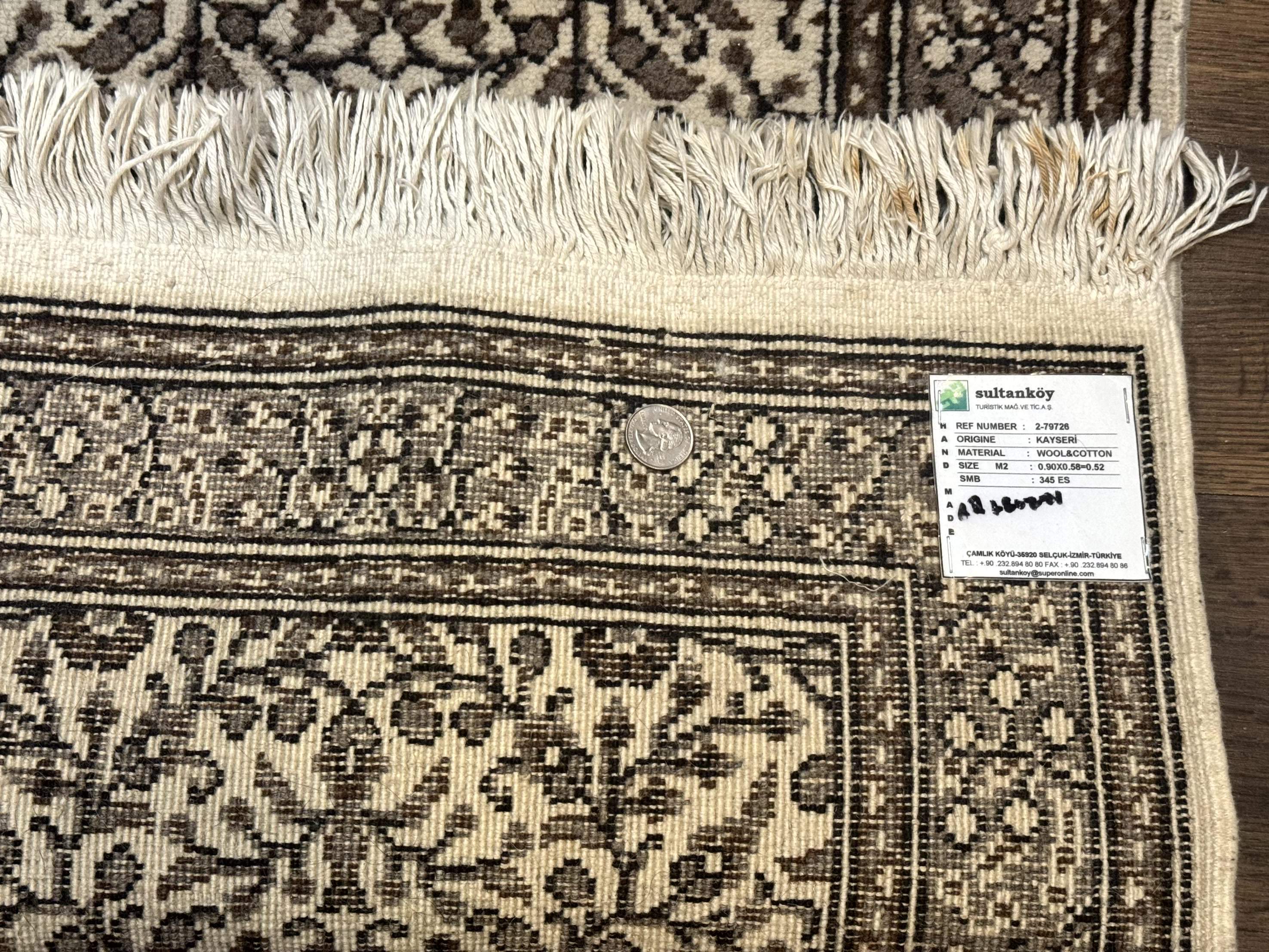 Small Turkish Kayseri Rug 2x3, Allover Pattern - Image 7