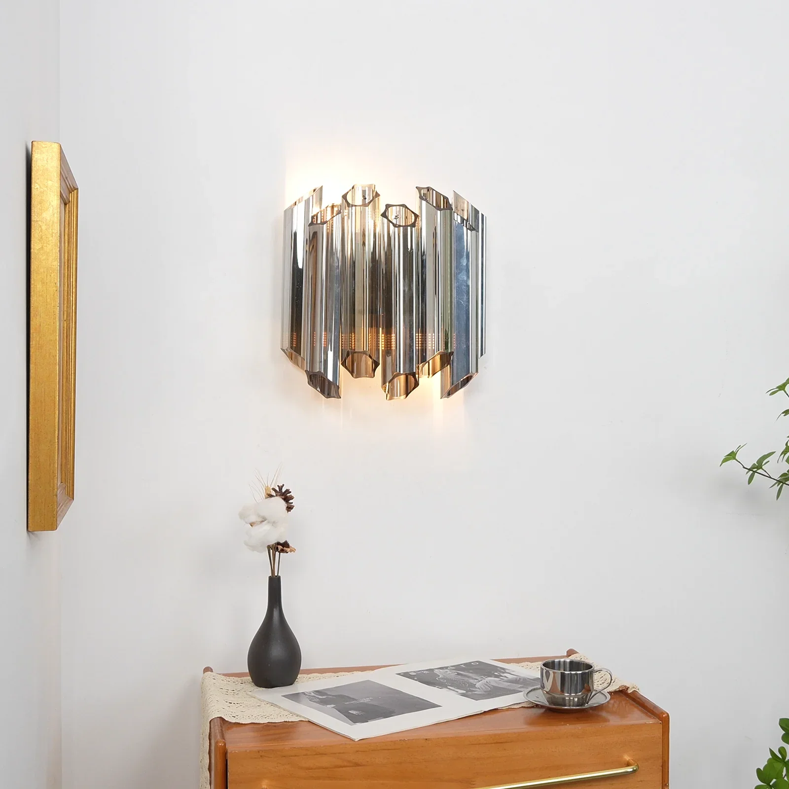 Smoked Mirror Palermo Wall Light - Image 2