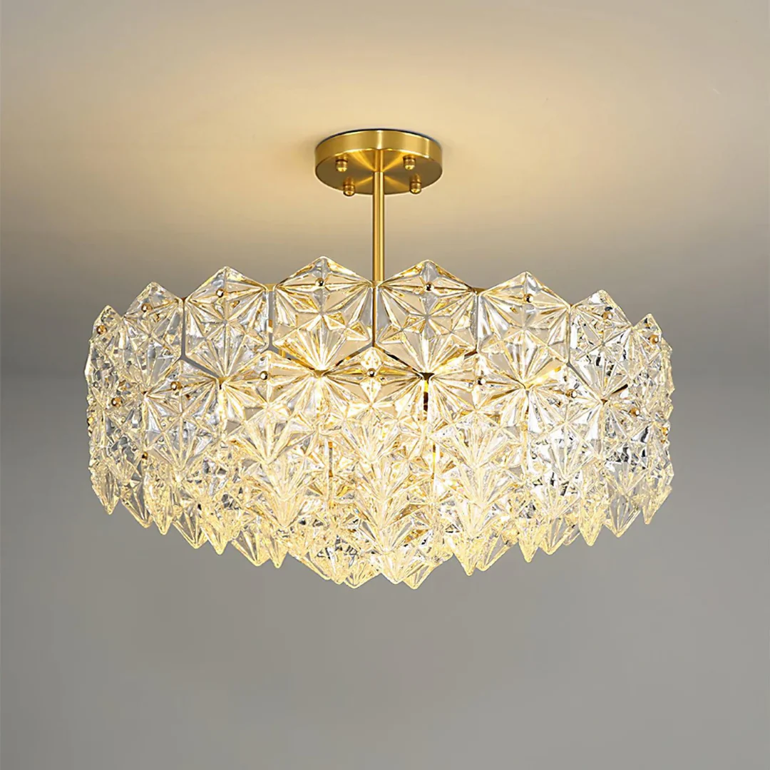 Snowflake Diamond Glass Chandelier - Image 13