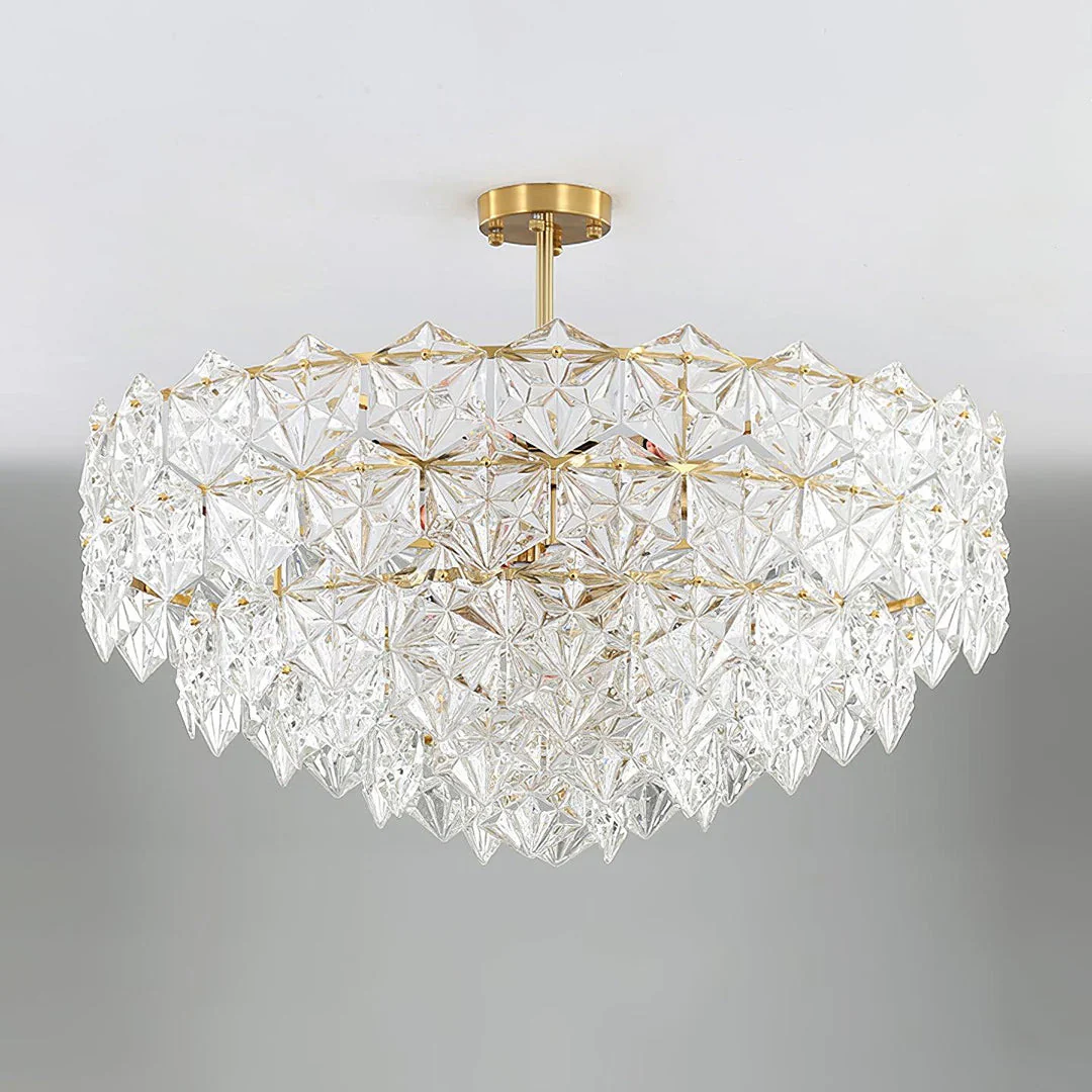 Snowflake Diamond Glass Chandelier - Image 15
