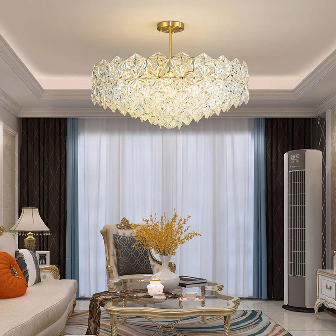 Snowflake Diamond Glass Chandelier - Image 4