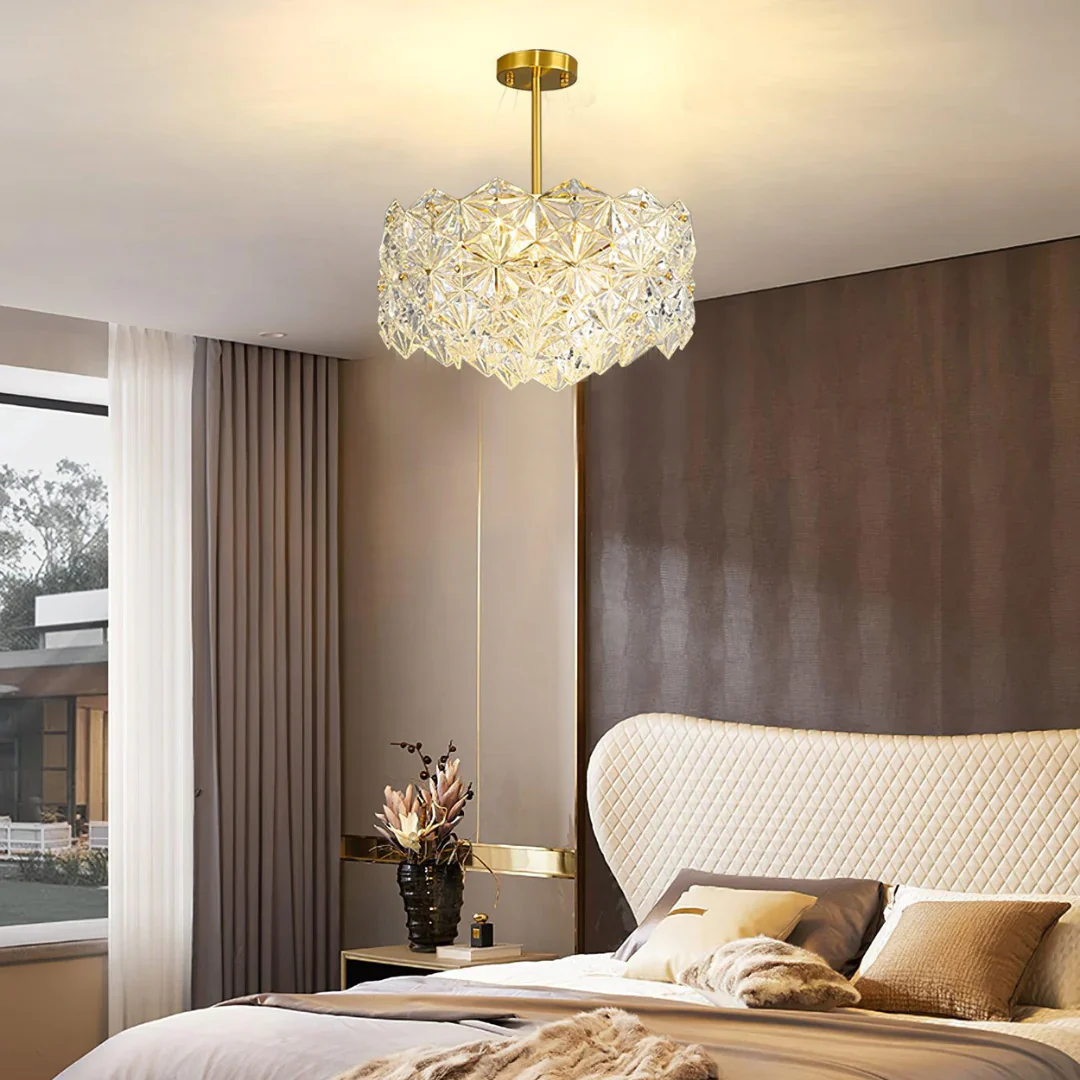 Snowflake Diamond Glass Chandelier - Image 9