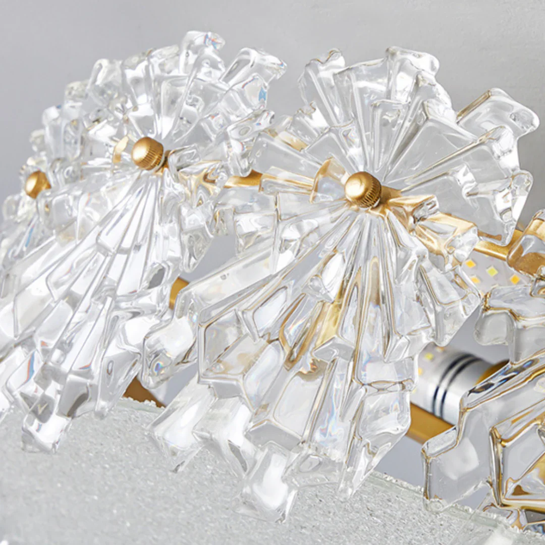 Snowflake Round Glass Ceiling Lamp - Image 11