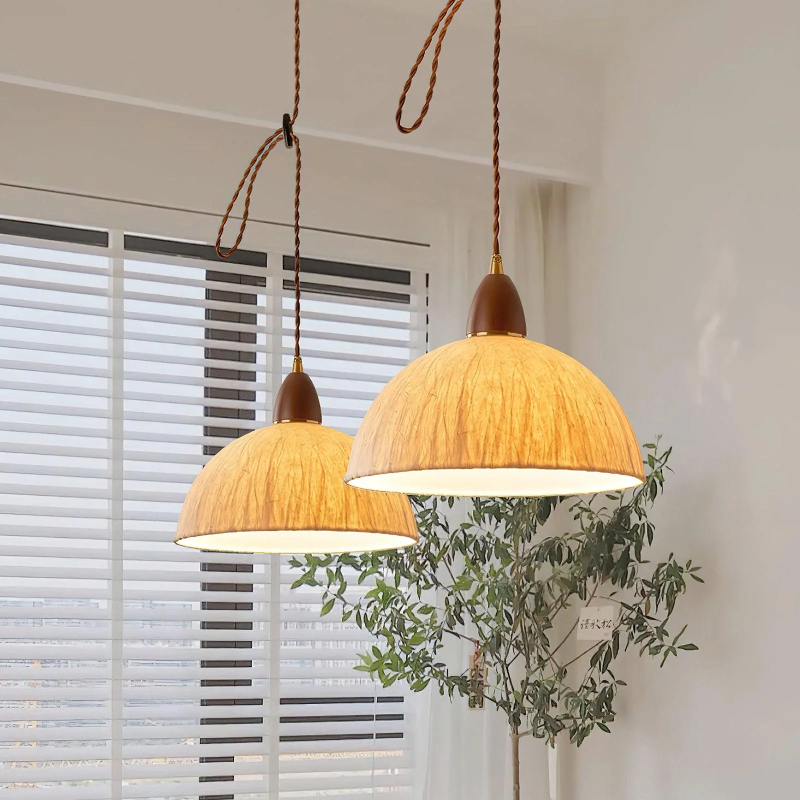Soren Rice Paper Pendant Light - Image 4