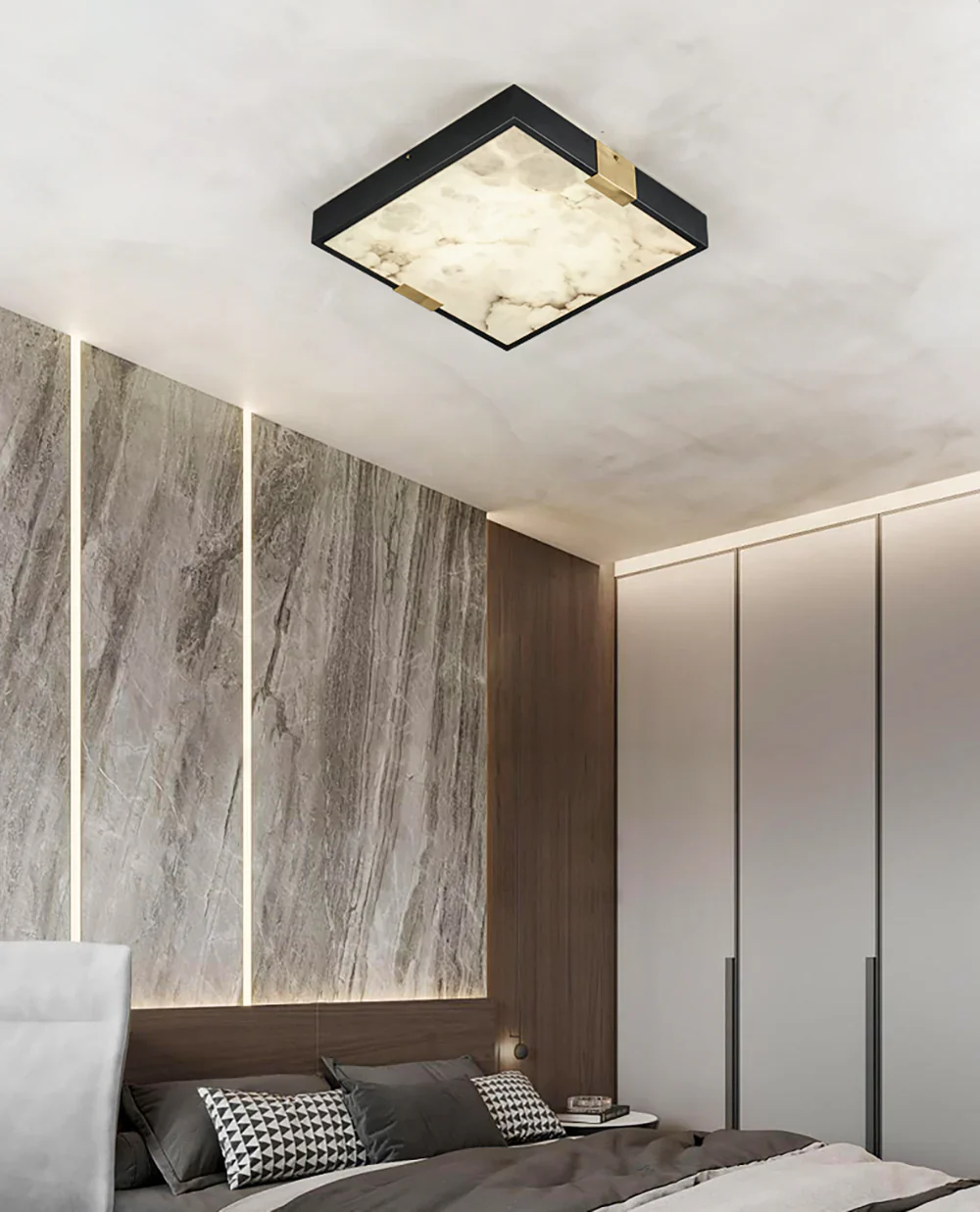 Square Lucien Alabaster Ceiling Light - Image 5