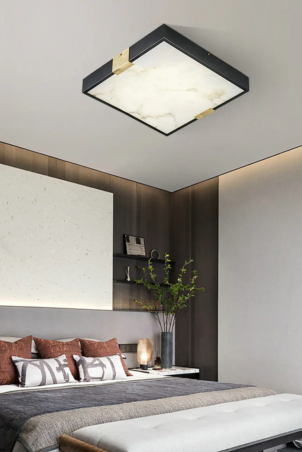 Square Lucien Alabaster Ceiling Light - Image 7