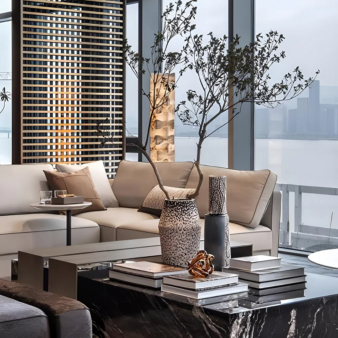 Stacked Alabaster Squares Floor Lamp - Image 19