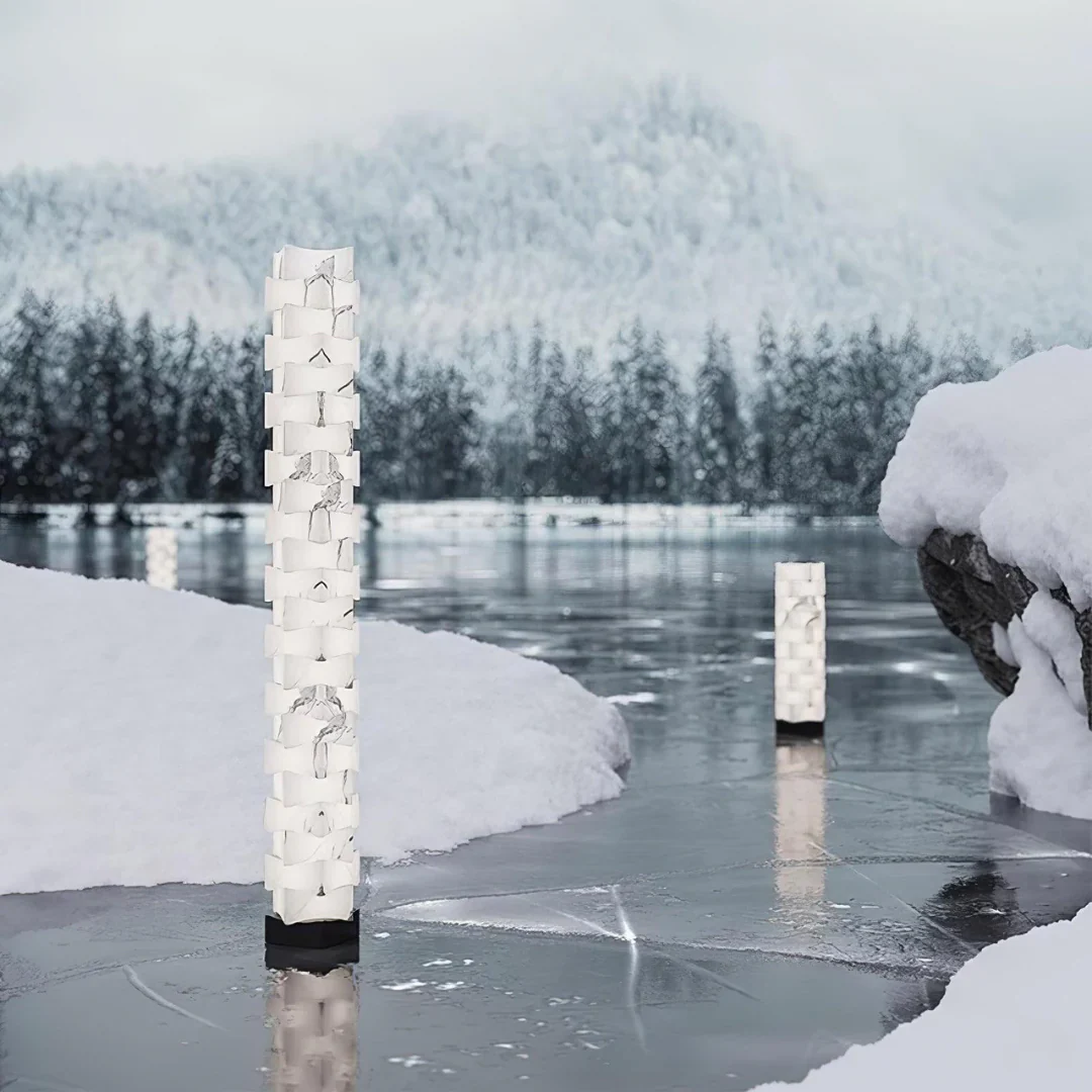 Stacked Alabaster Squares Floor Lamp - Image 20