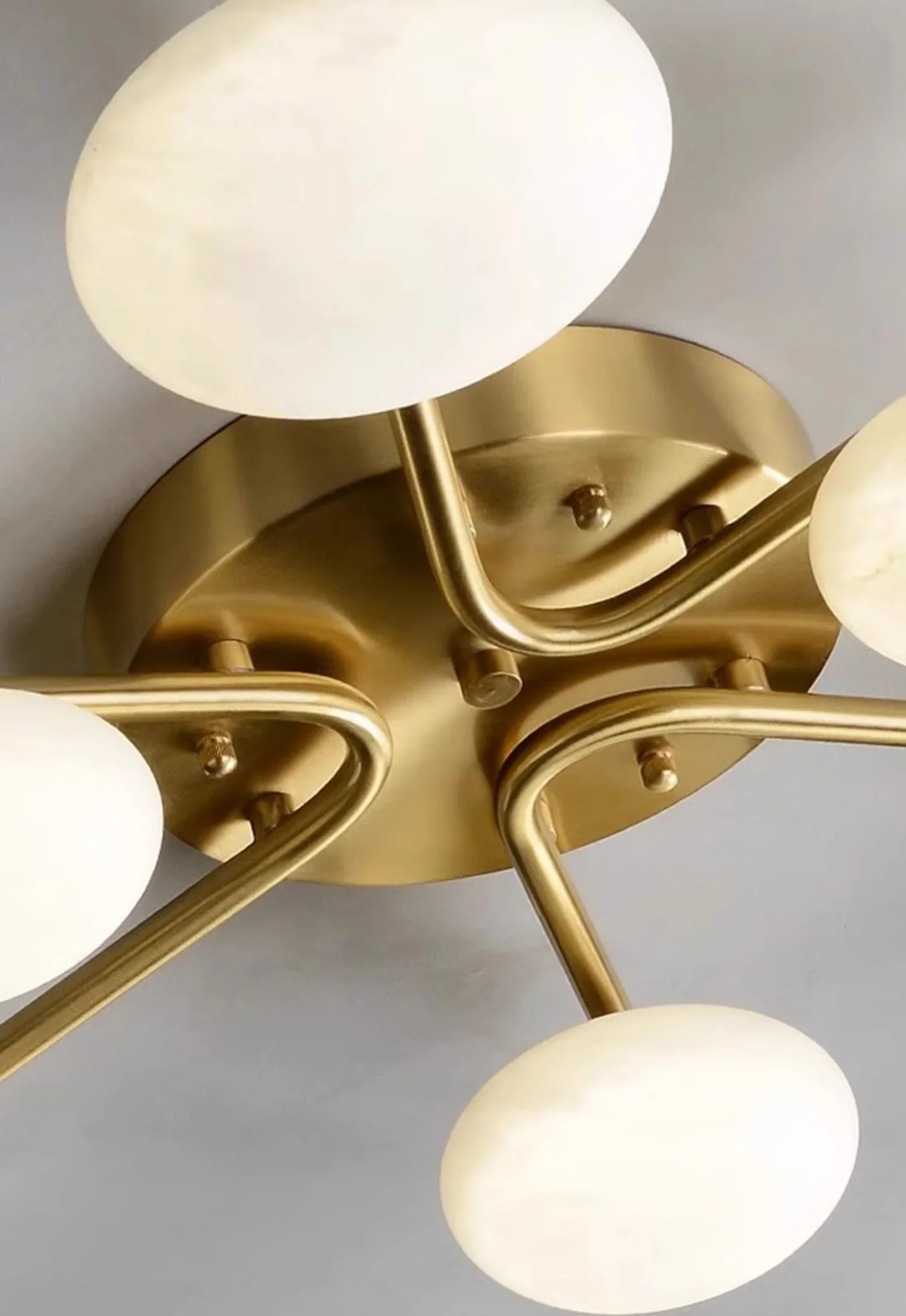 Stylish 6 Heads Alabaster Ceiling Light - Image 11