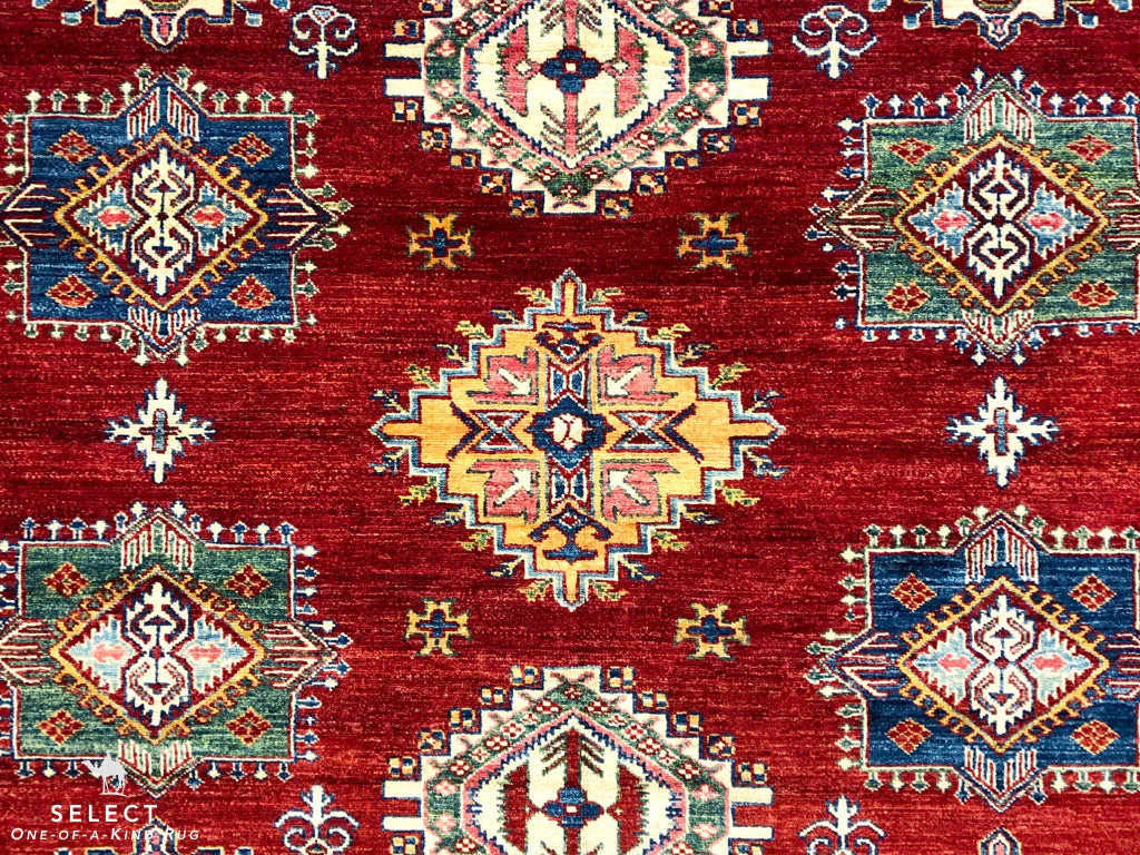 Super Kazak (10'09"x14'01") red/ivory - Image 6