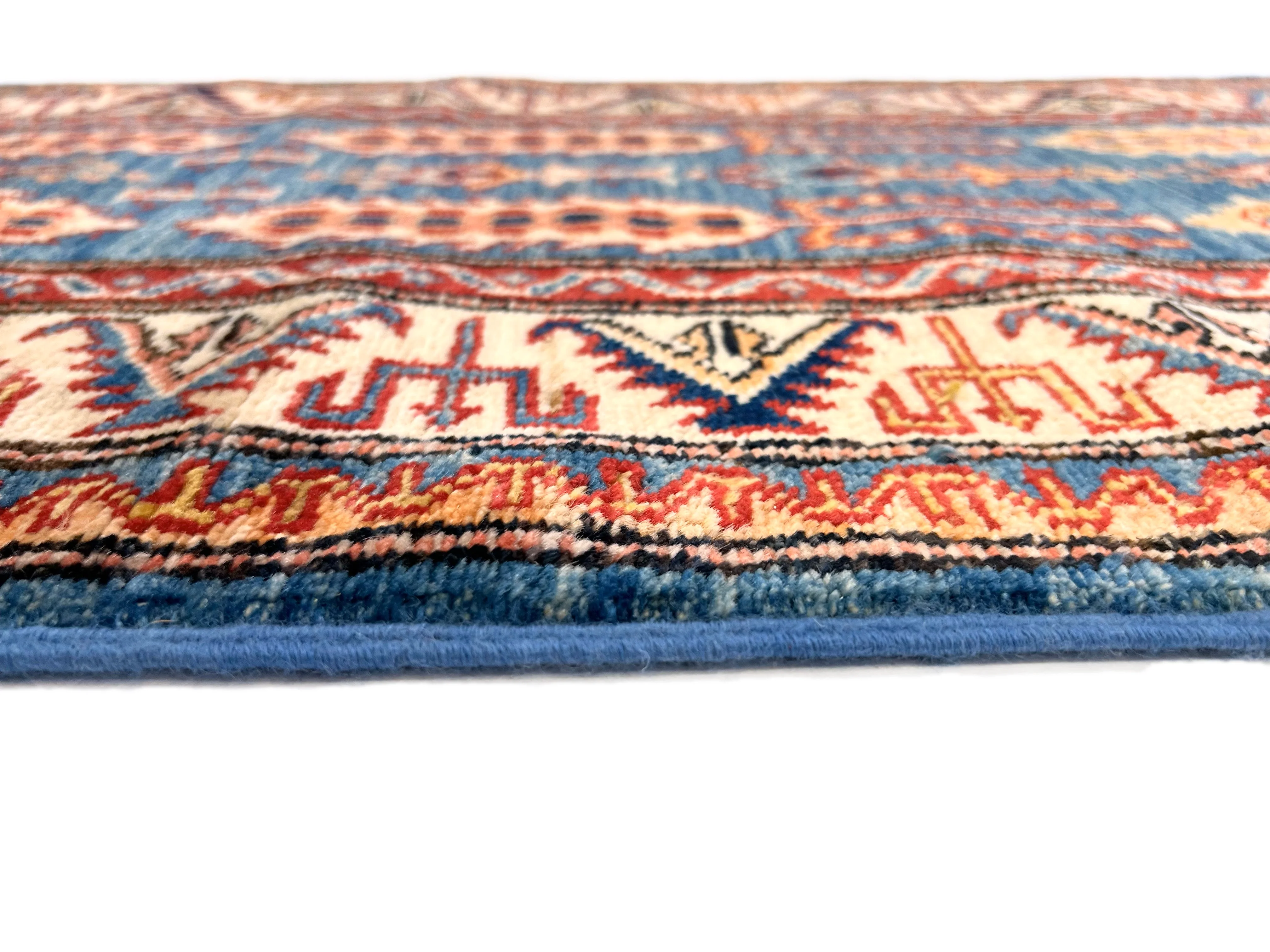 Super Kazak (2x6) blue/ivory - Image 6