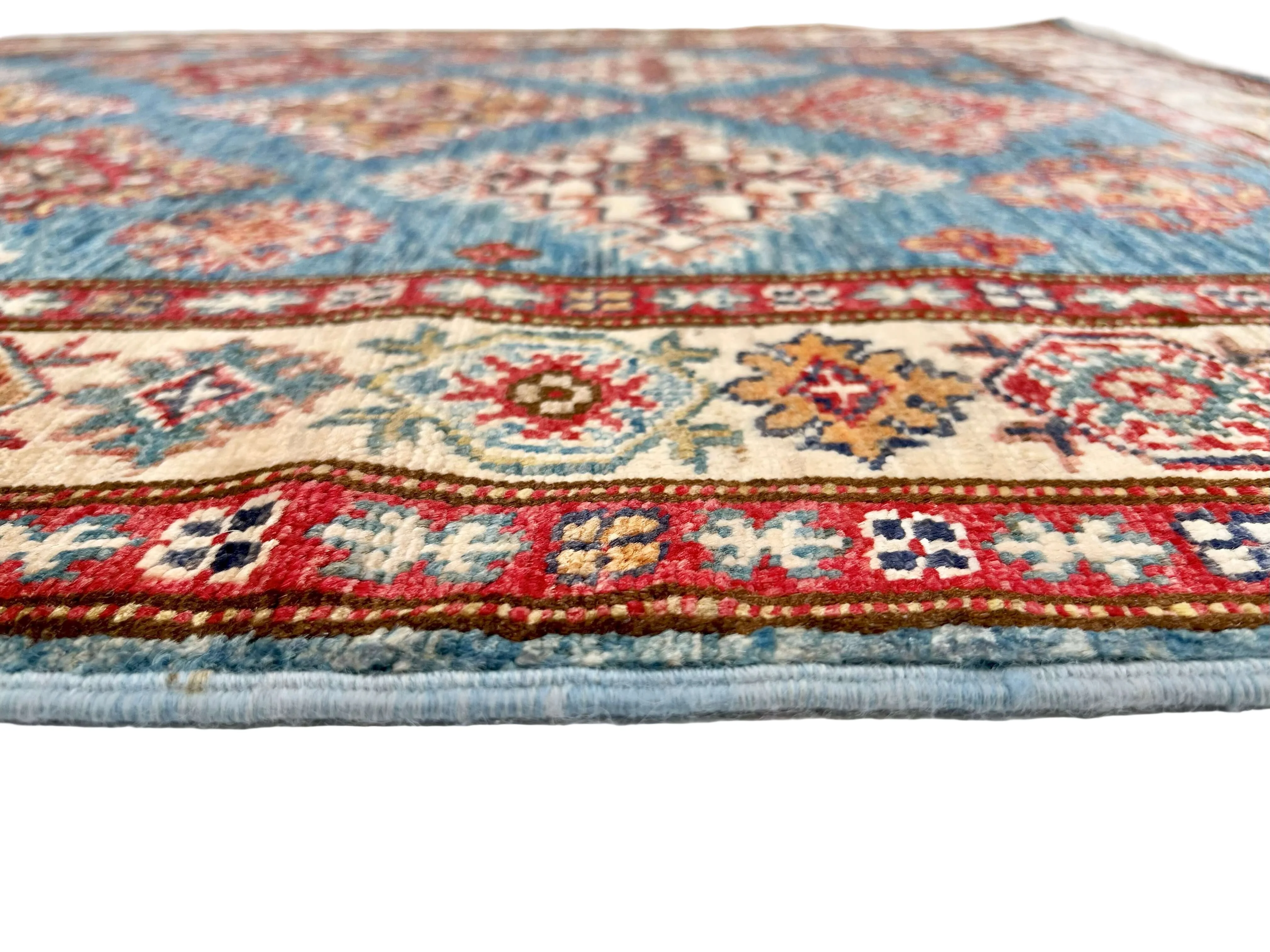 Super Kazak (3'07"x5'03") denim blue/ivory - Image 3