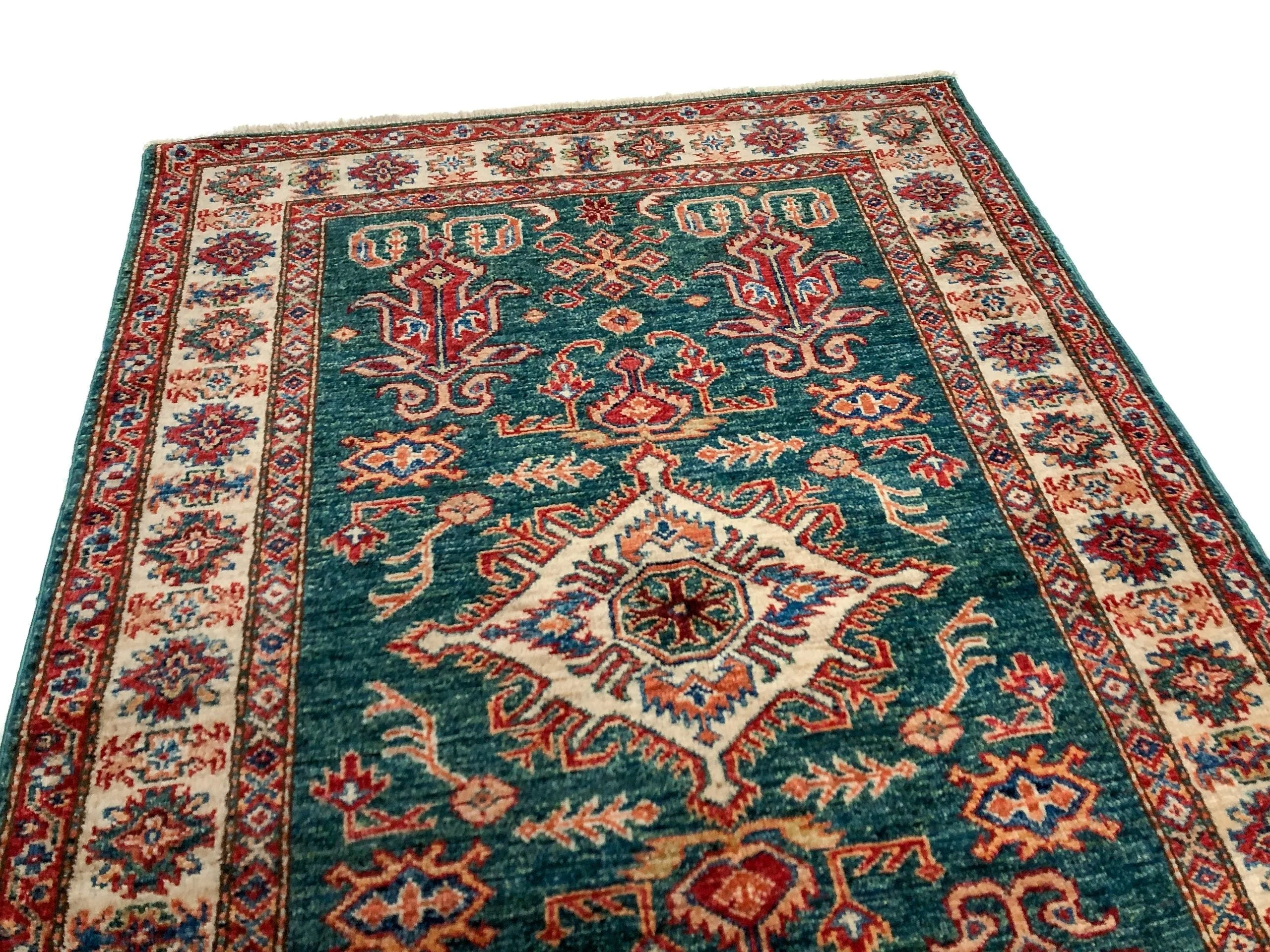 Super Kazak grn/ivory 3x5 - Image 6