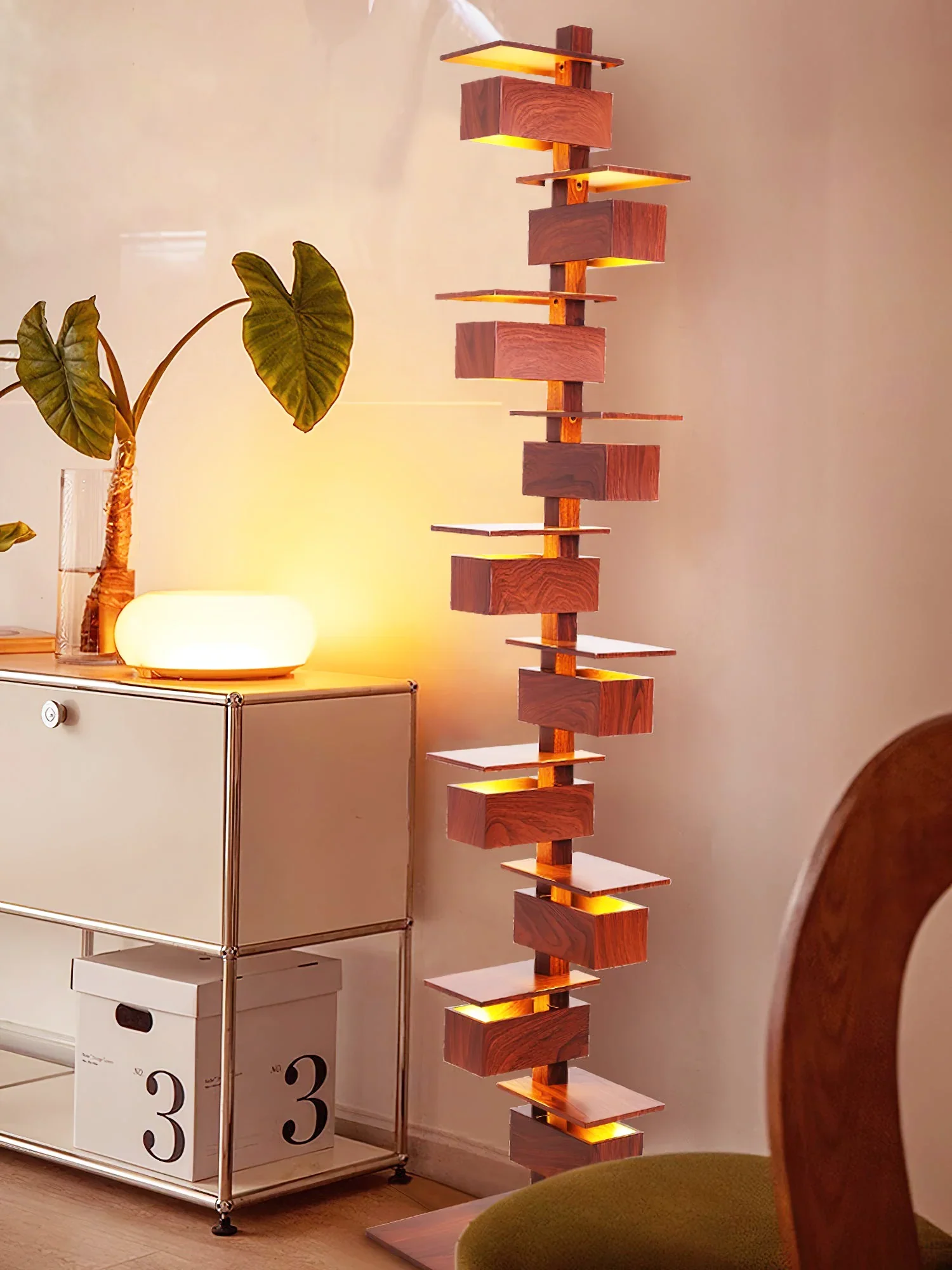 Taliesin Wood Stacked Floor Lamp - Image 13