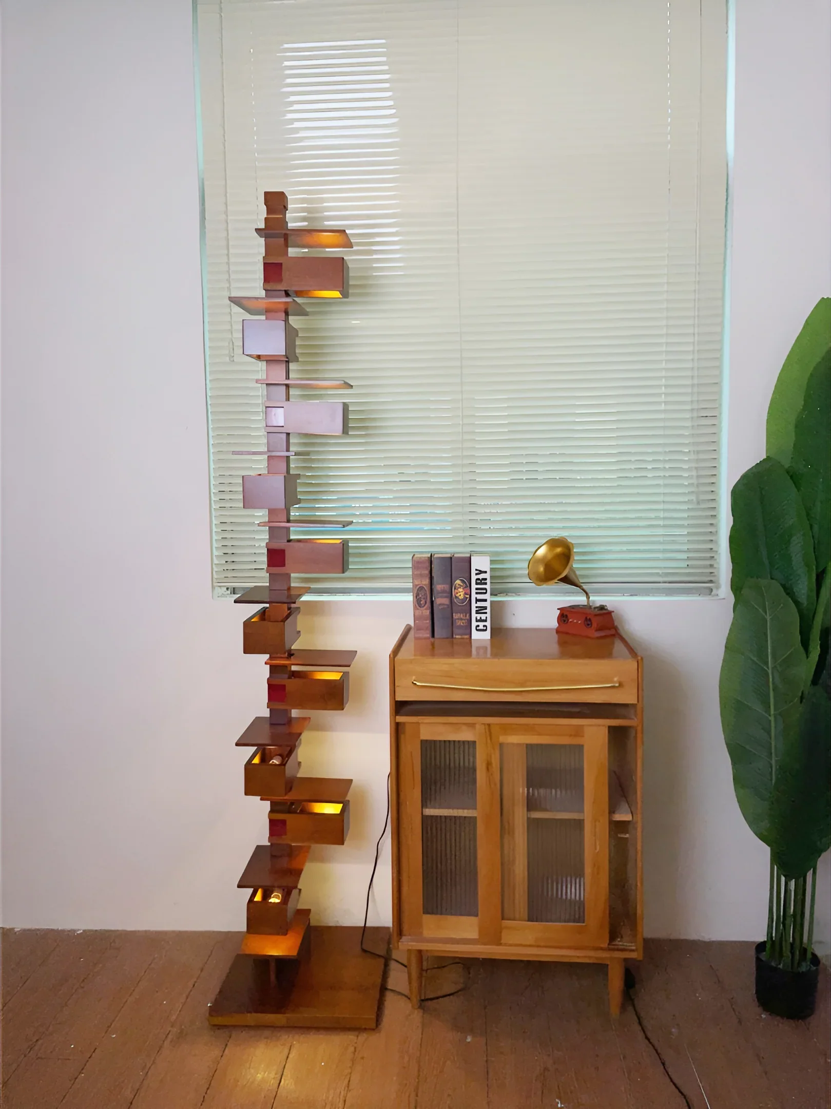 Taliesin Wood Stacked Floor Lamp - Image 16