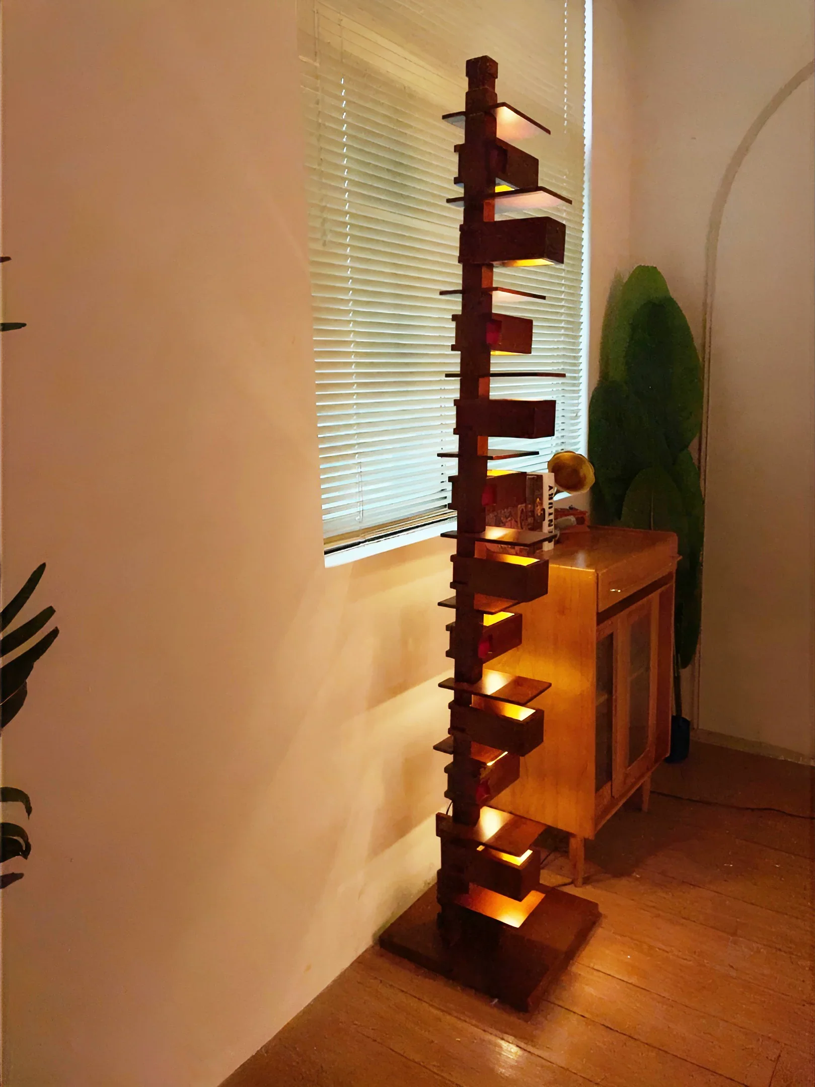 Taliesin Wood Stacked Floor Lamp - Image 17