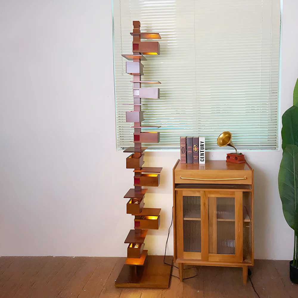 Taliesin Wood Stacked Floor Lamp - Image 6