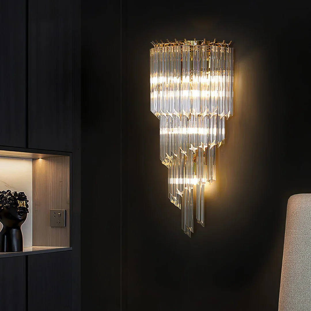 Tapered Alana Crystal Wall Lamp - Image 6