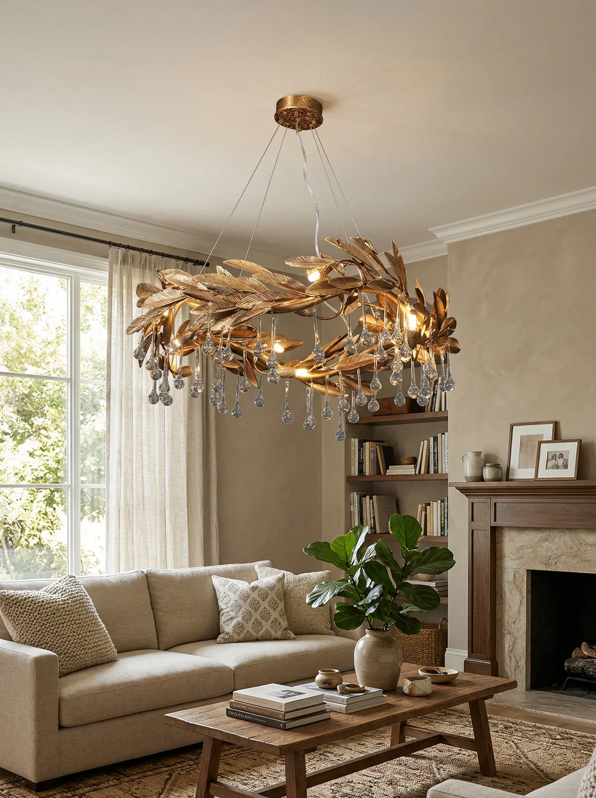 Teardrop Crystal Blade Chandelier - Image 2