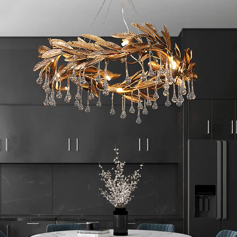 Teardrop Crystal Blade Chandelier - Image 3
