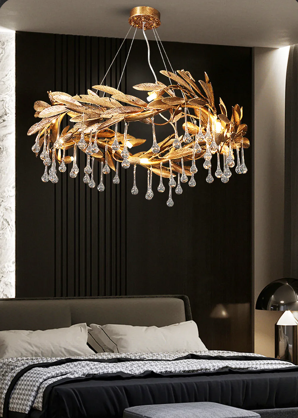 Teardrop Crystal Blade Chandelier - Image 5