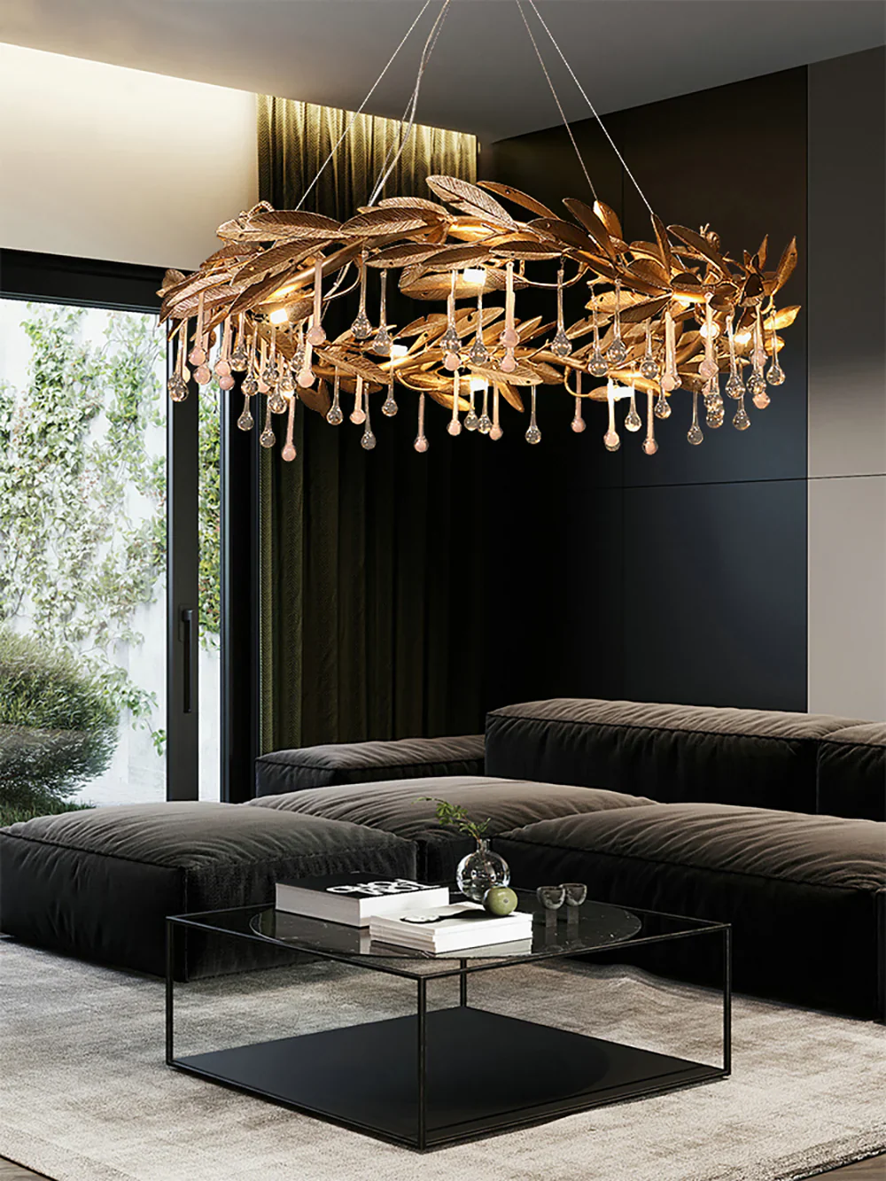 Teardrop Crystal Blade Chandelier - Image 6