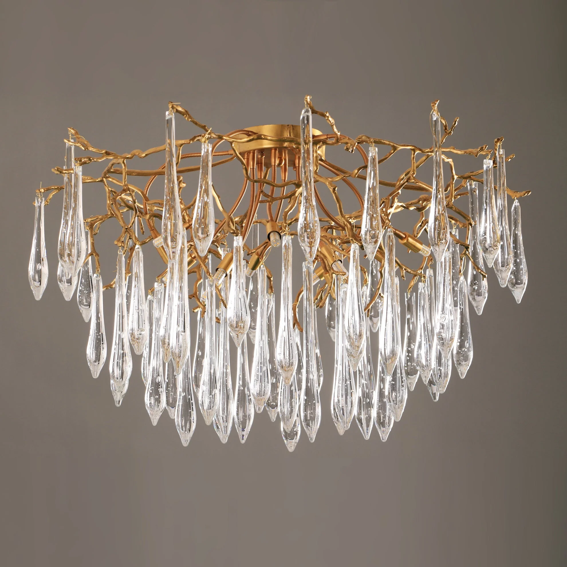 Teardrop Round Crystal Ceiling Lamp - Image 25
