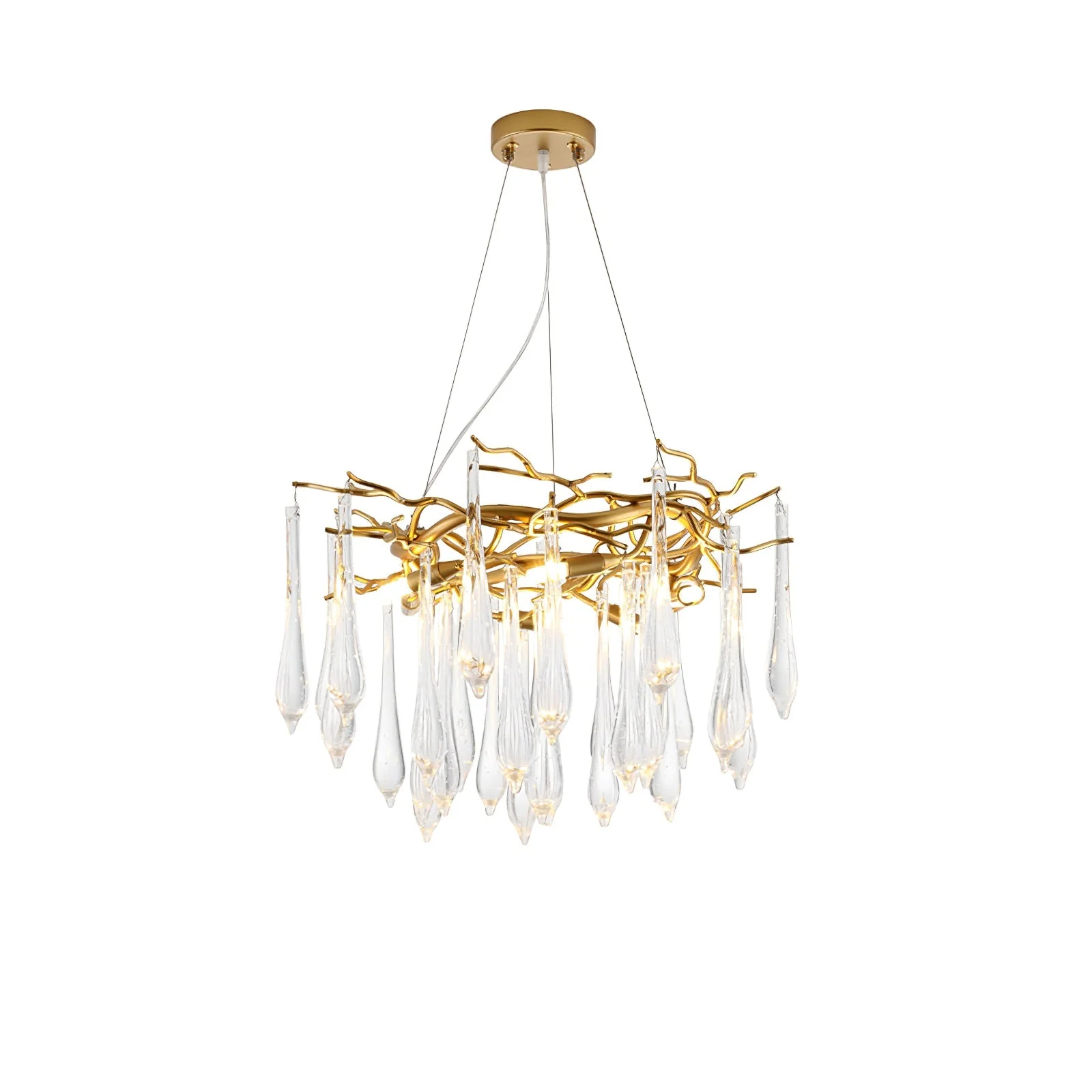Teardrop Round Crystal Chandelier - Image 17
