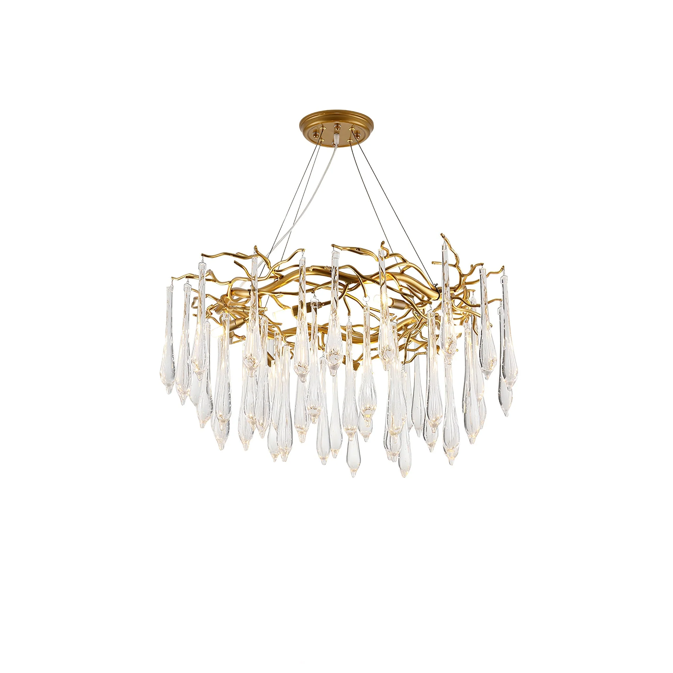 Teardrop Round Crystal Chandelier - Image 18