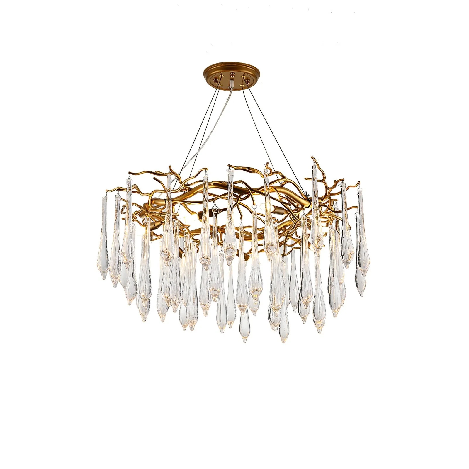 Teardrop Round Crystal Chandelier - Image 21