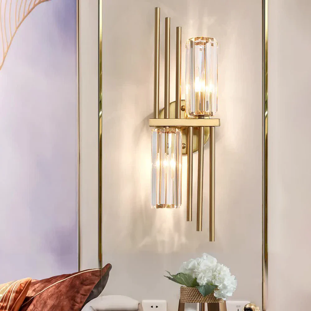 Three Crystal Wall Lamps - Image 10