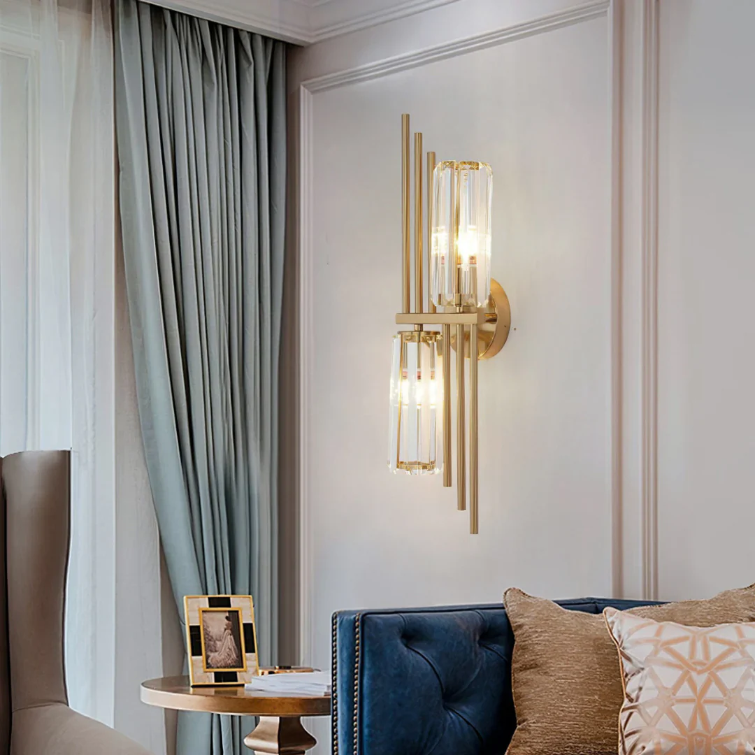 Three Crystal Wall Lamps - Image 12