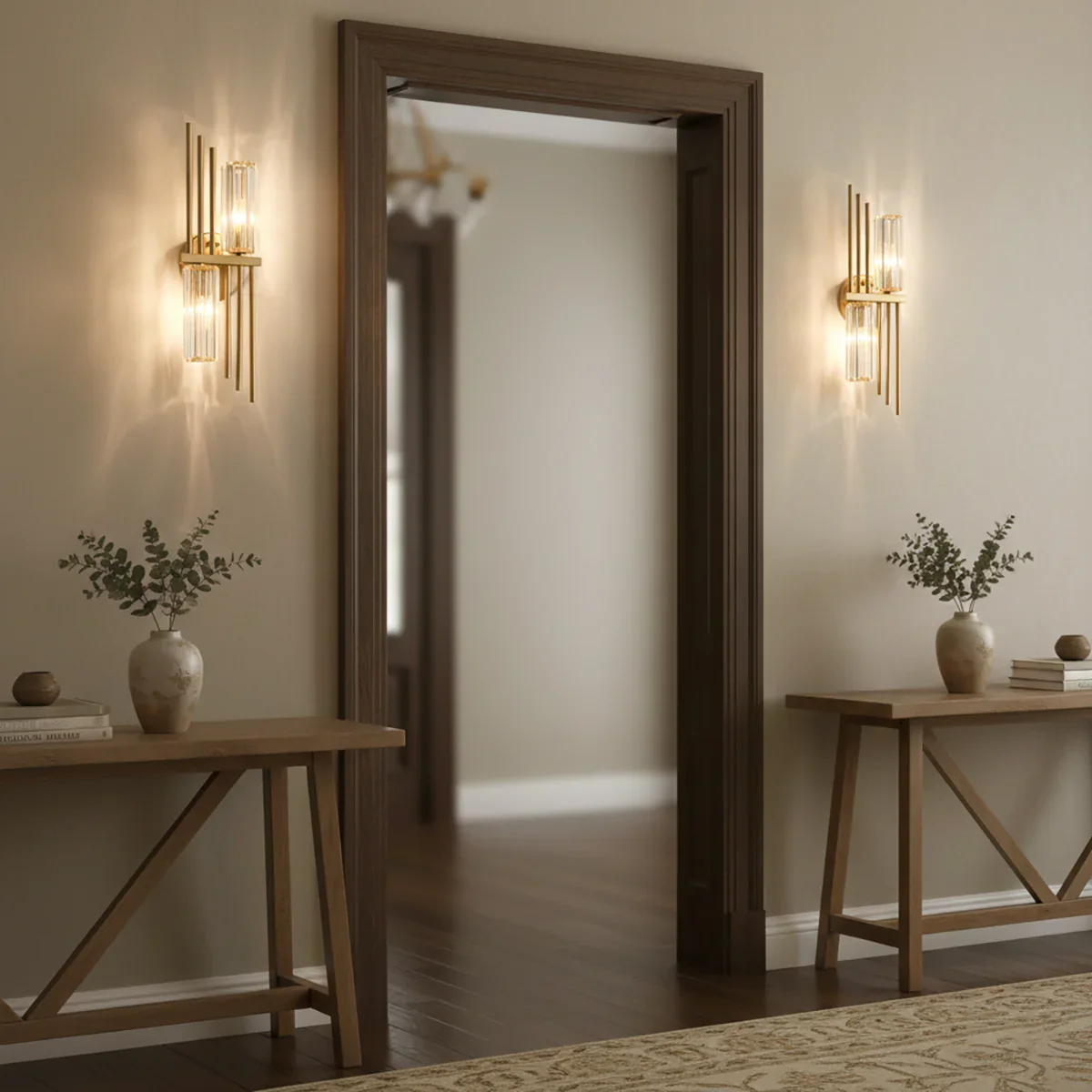 Three Crystal Wall Lamps - Image 13