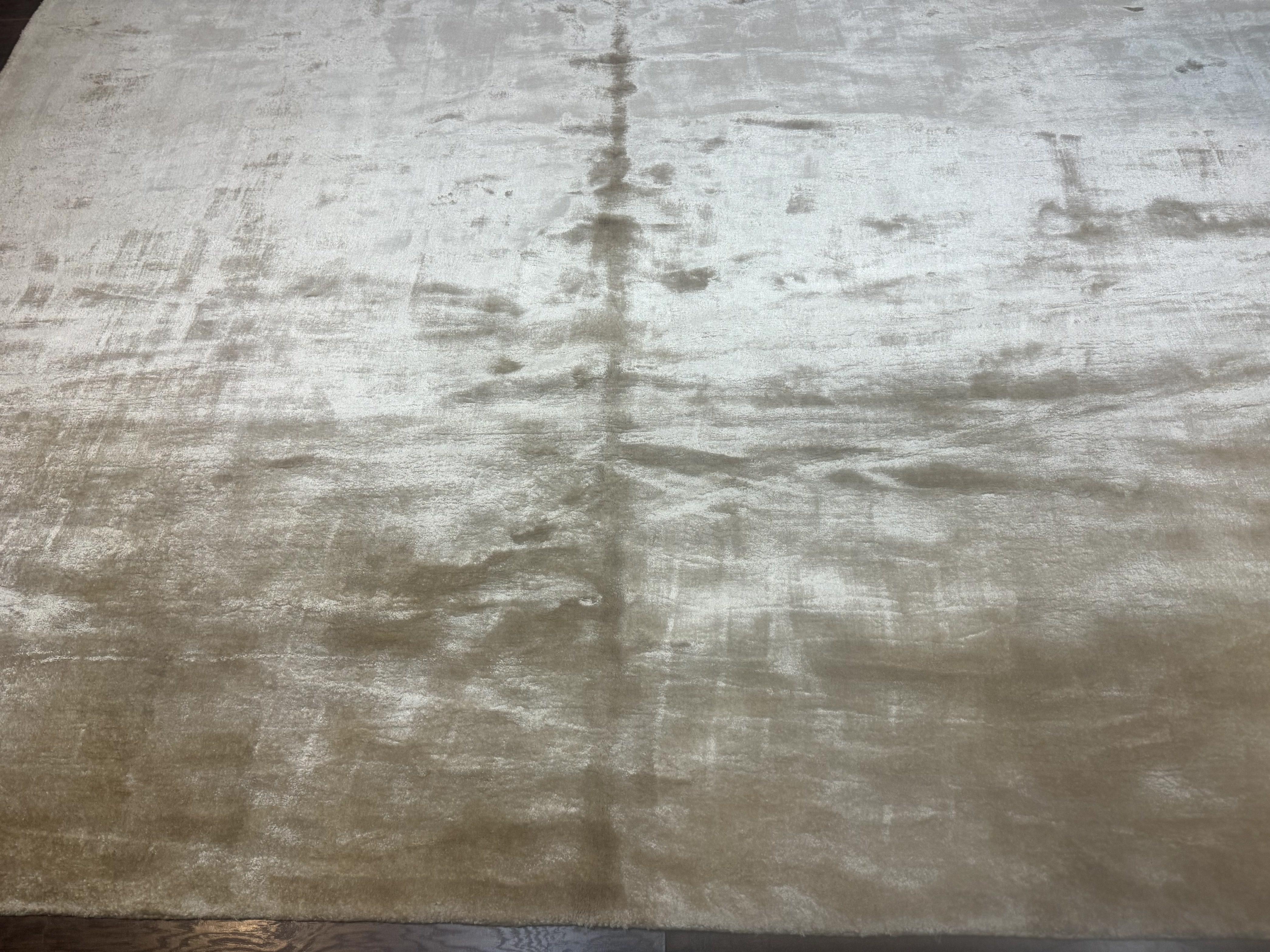 Tibetan Rug 9x11, Handmade Modern Contemporary Area Rug - Image 5