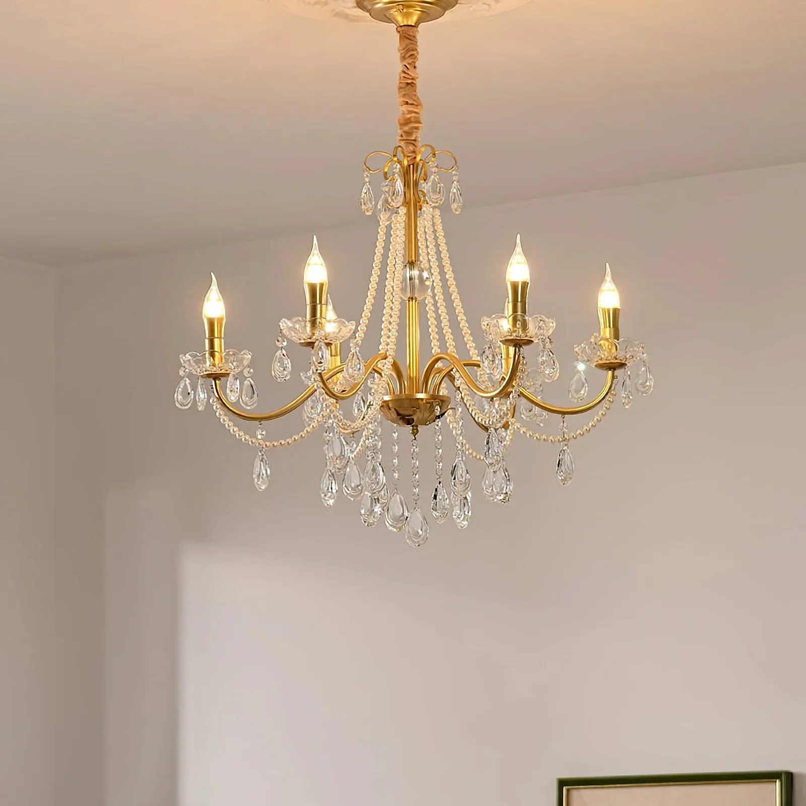 Floral Candelabra Crystal Chandelier - Image 30