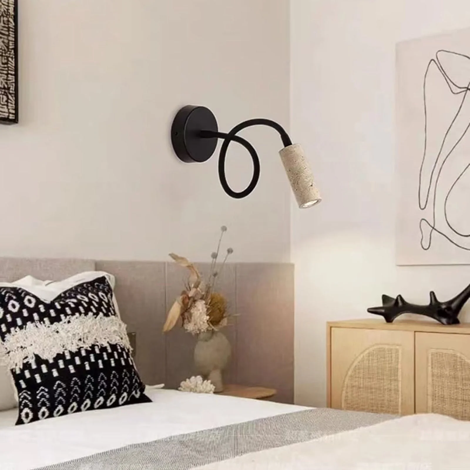 Travertine Adjustable Wall Light - Image 3