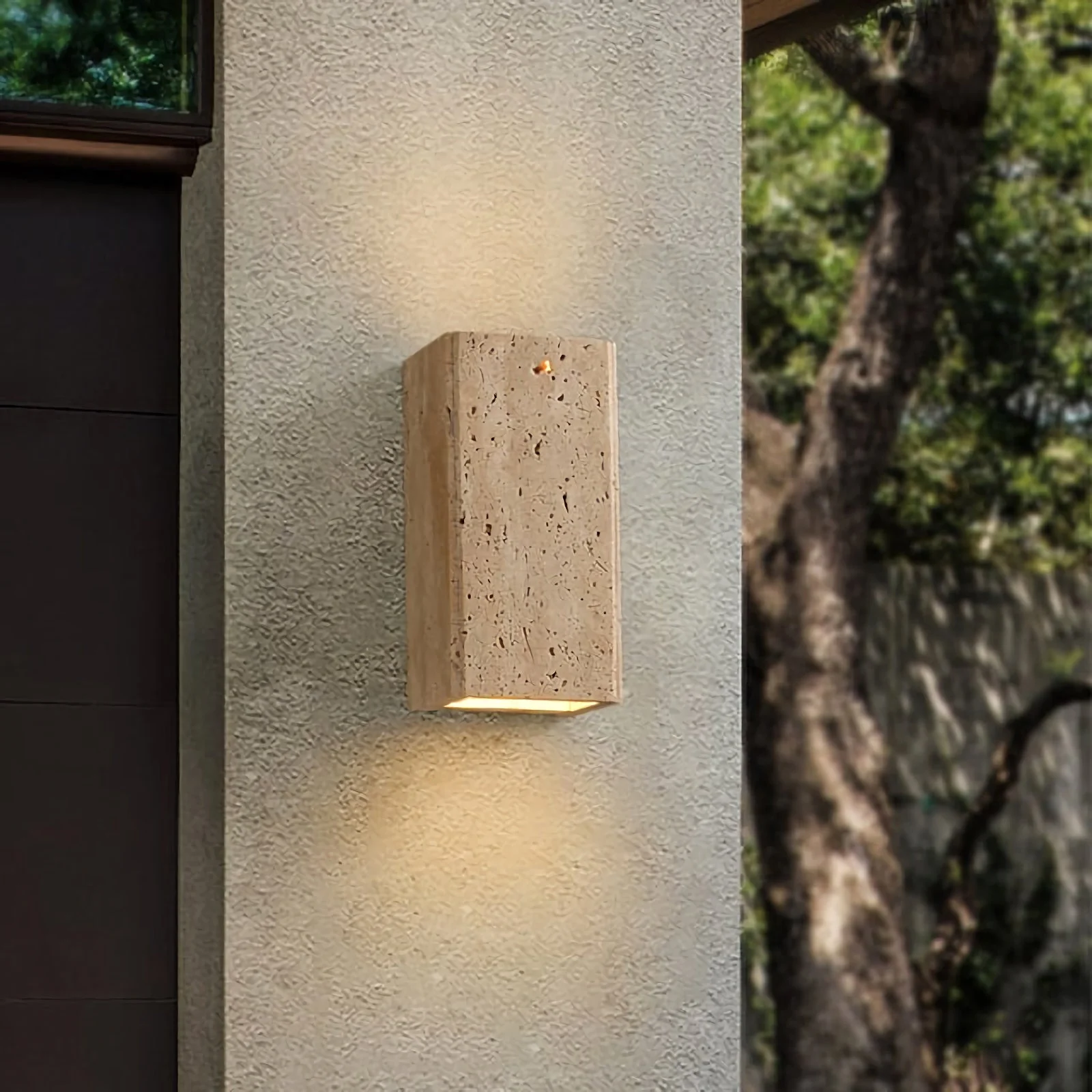 Travertine Outdoor Wall Lights - Image 2