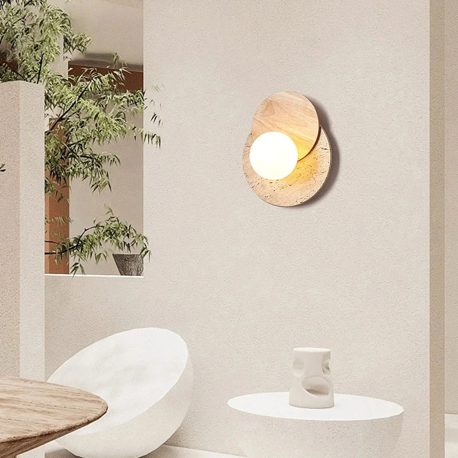 Travertine Wall Lamp - Image 5