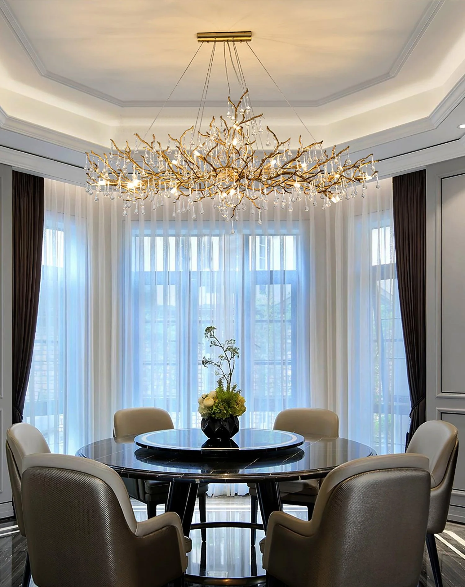 Tree Branch Bijou Crystal Drop Chandelier - Image 13