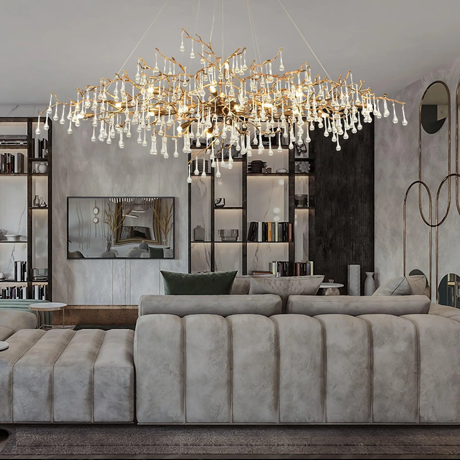 Tree Branch Bijou Crystal Drop Chandelier - Image 21