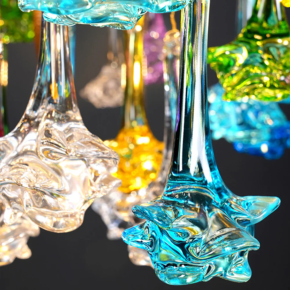 Tree Branch Glass Color Chandelier - Image 15